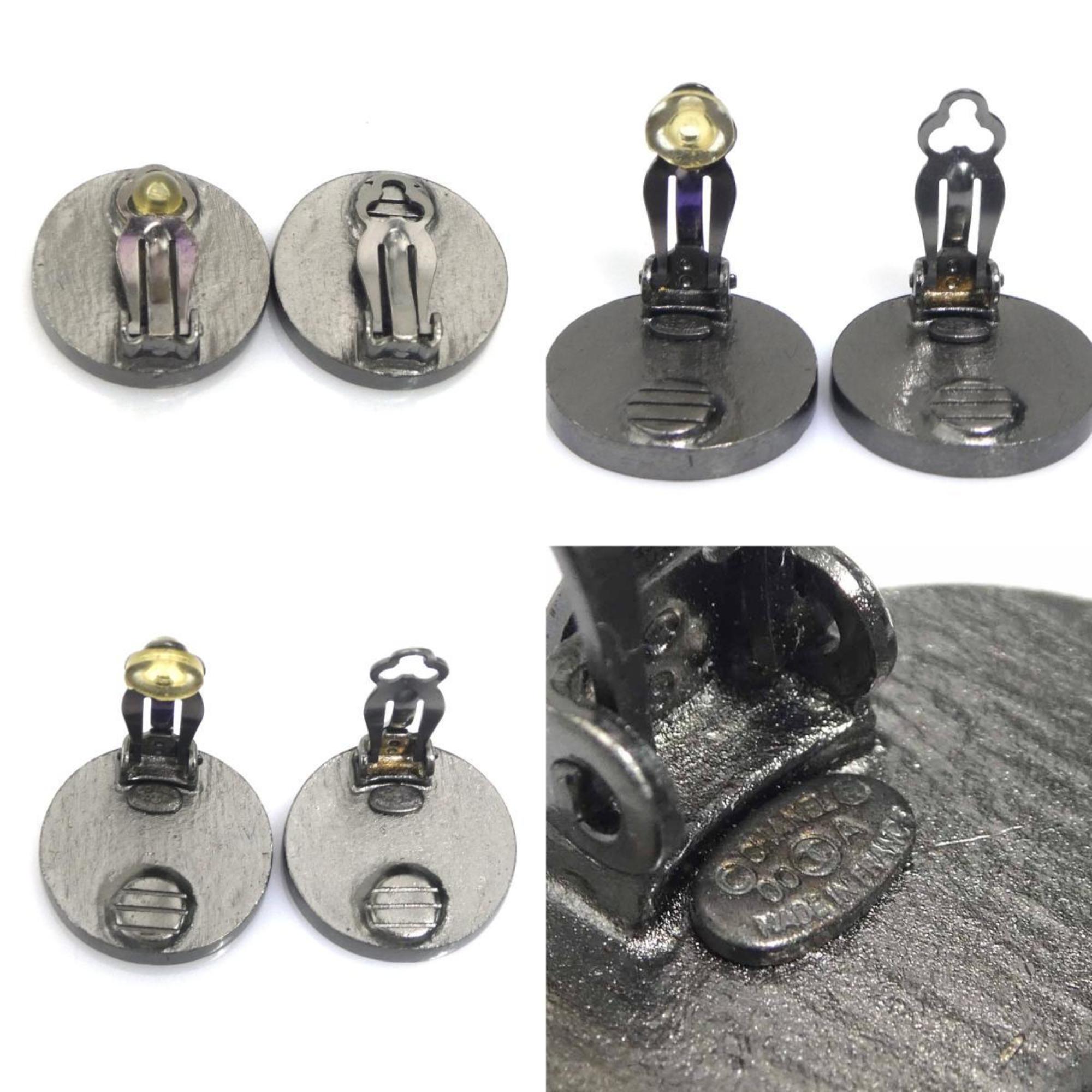 Clip-On Earrings Clip-On Silver-Tone Metal