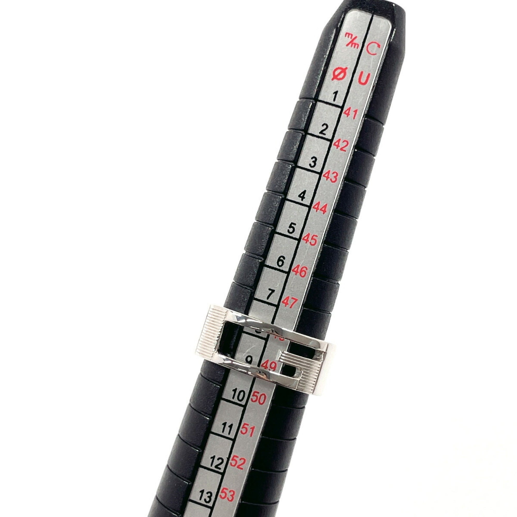 Cutout G Ring Sterling Silver