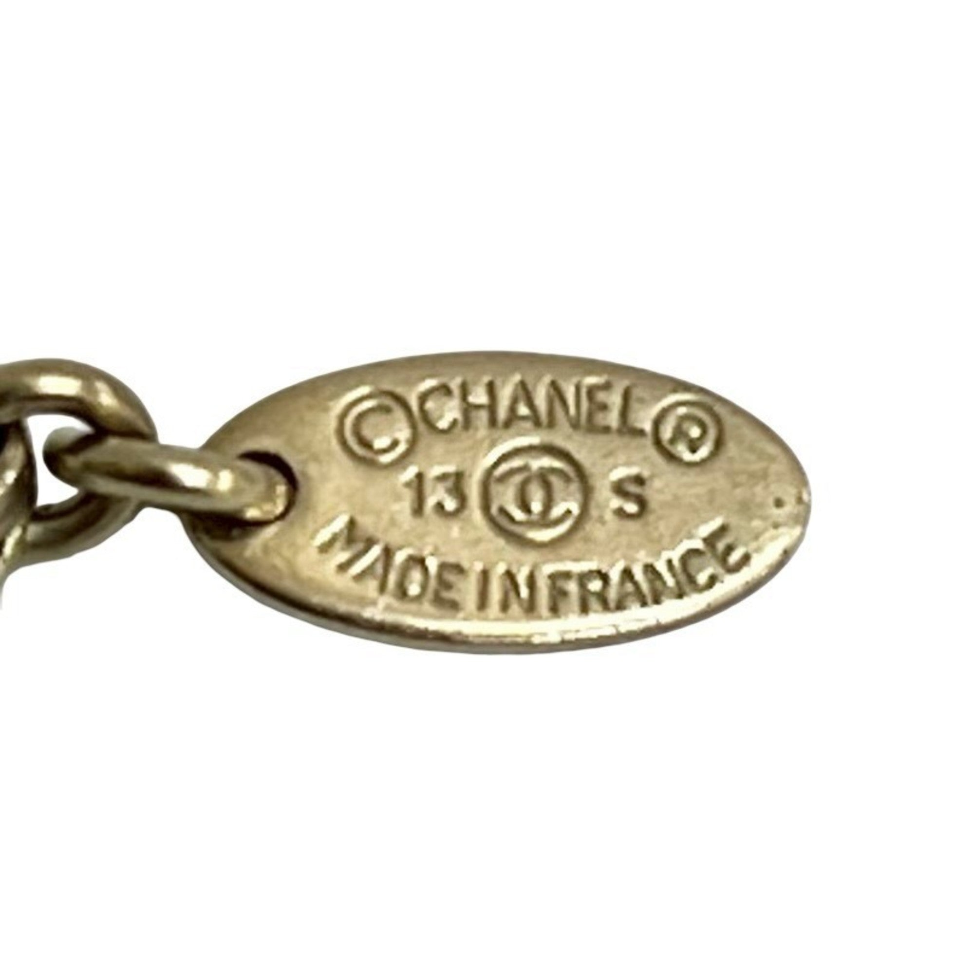 CC Logo Pendant Necklace Metal