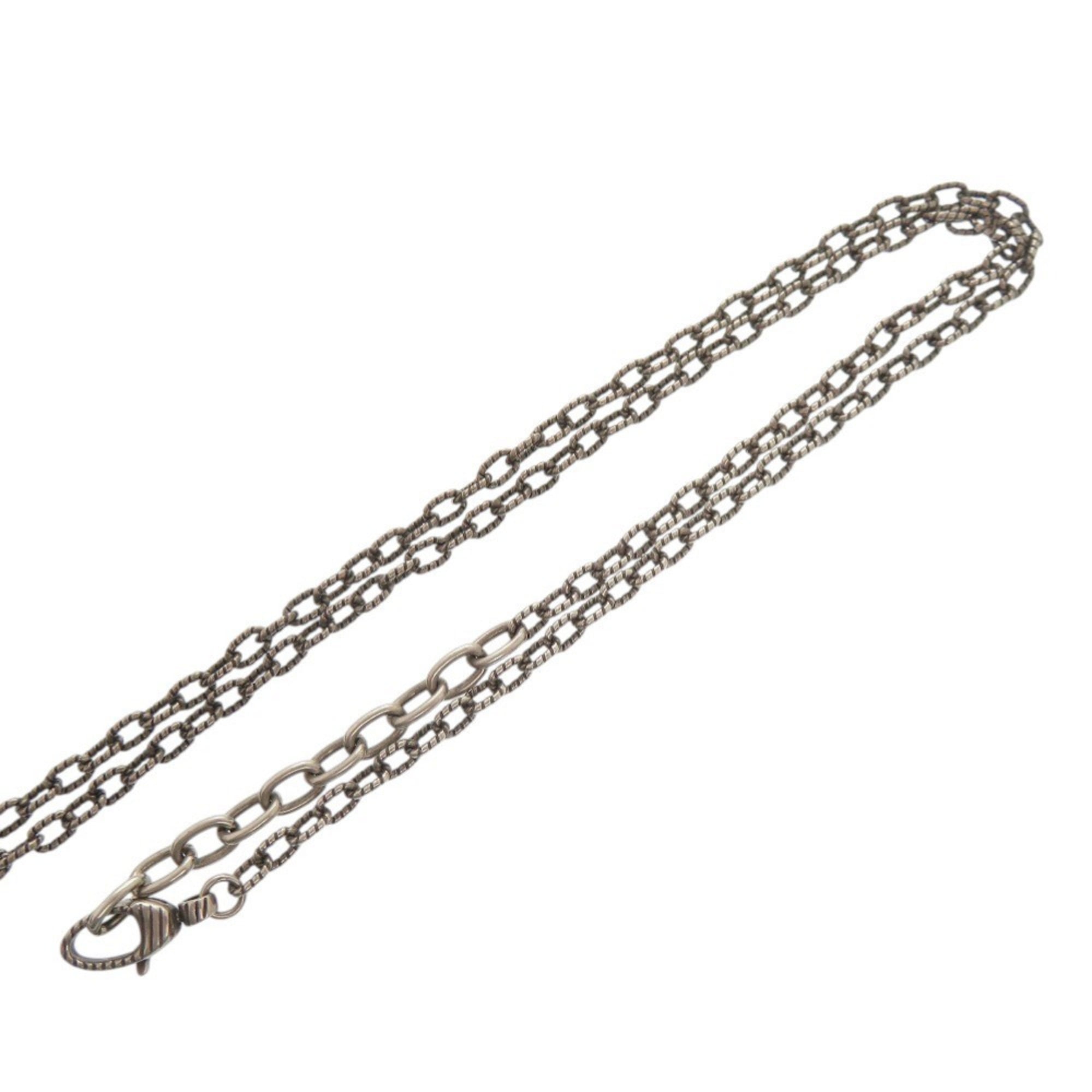 Pendant Necklace 18K Rose Gold and Sterling Silver