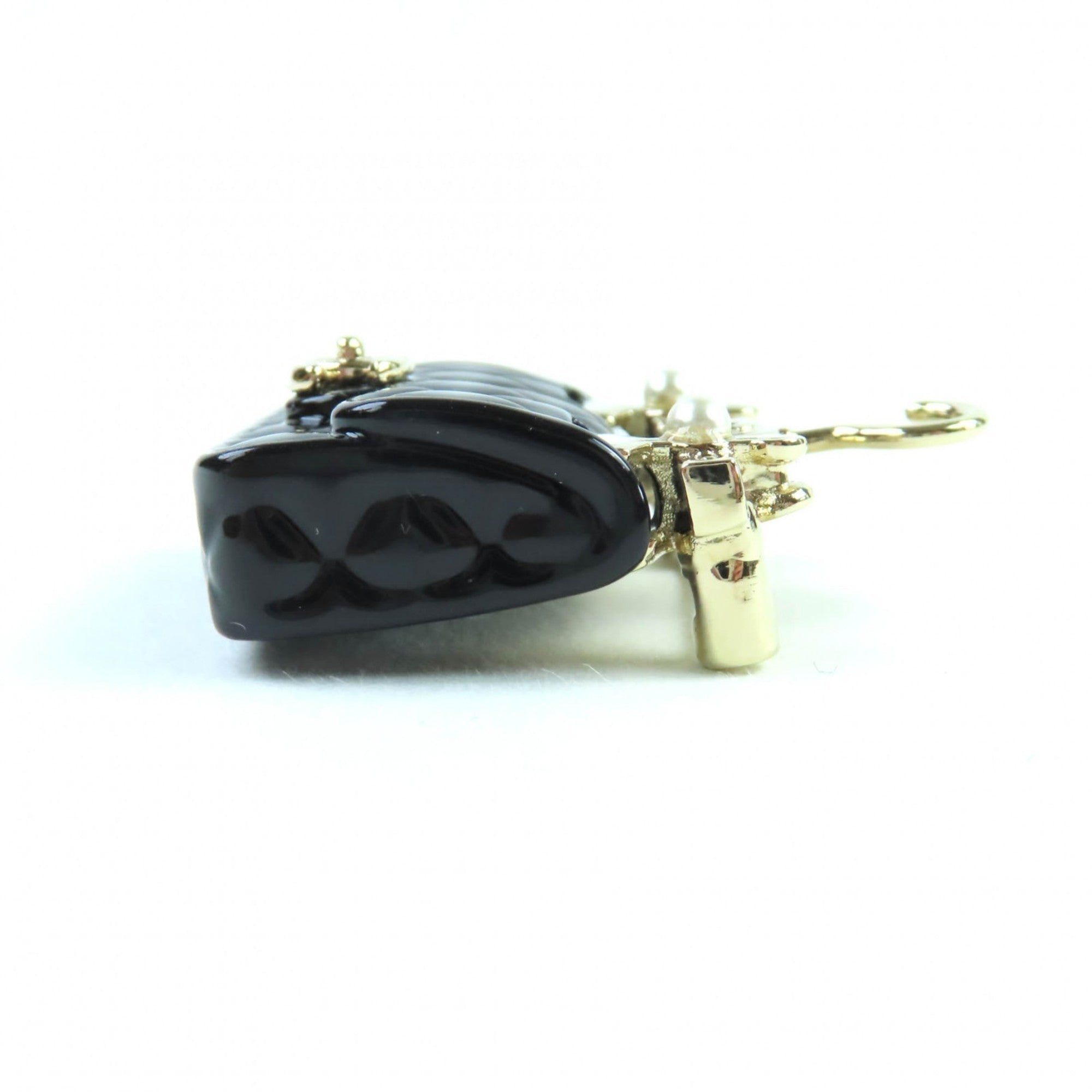 CC Logo Brooch Gold-Tone Metal