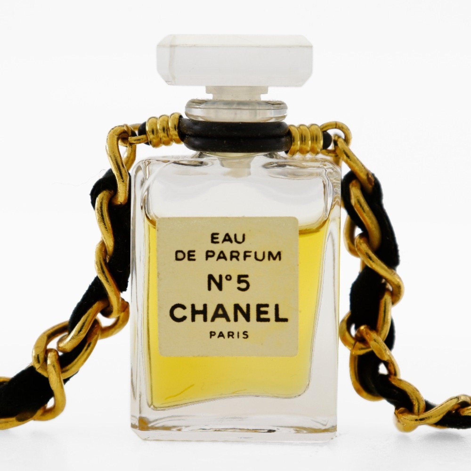 Perfume Bottle Pendant Necklace Metal