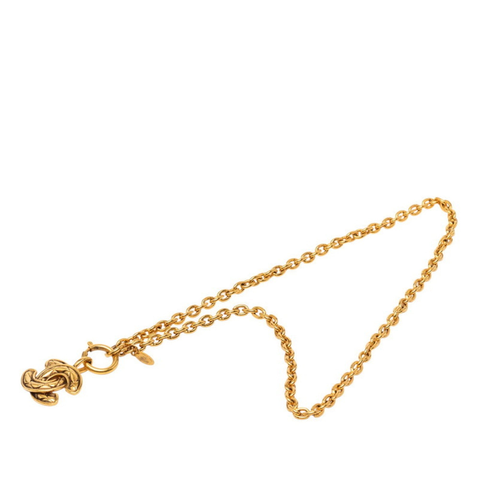 CC Logo Pendant Necklace Metal