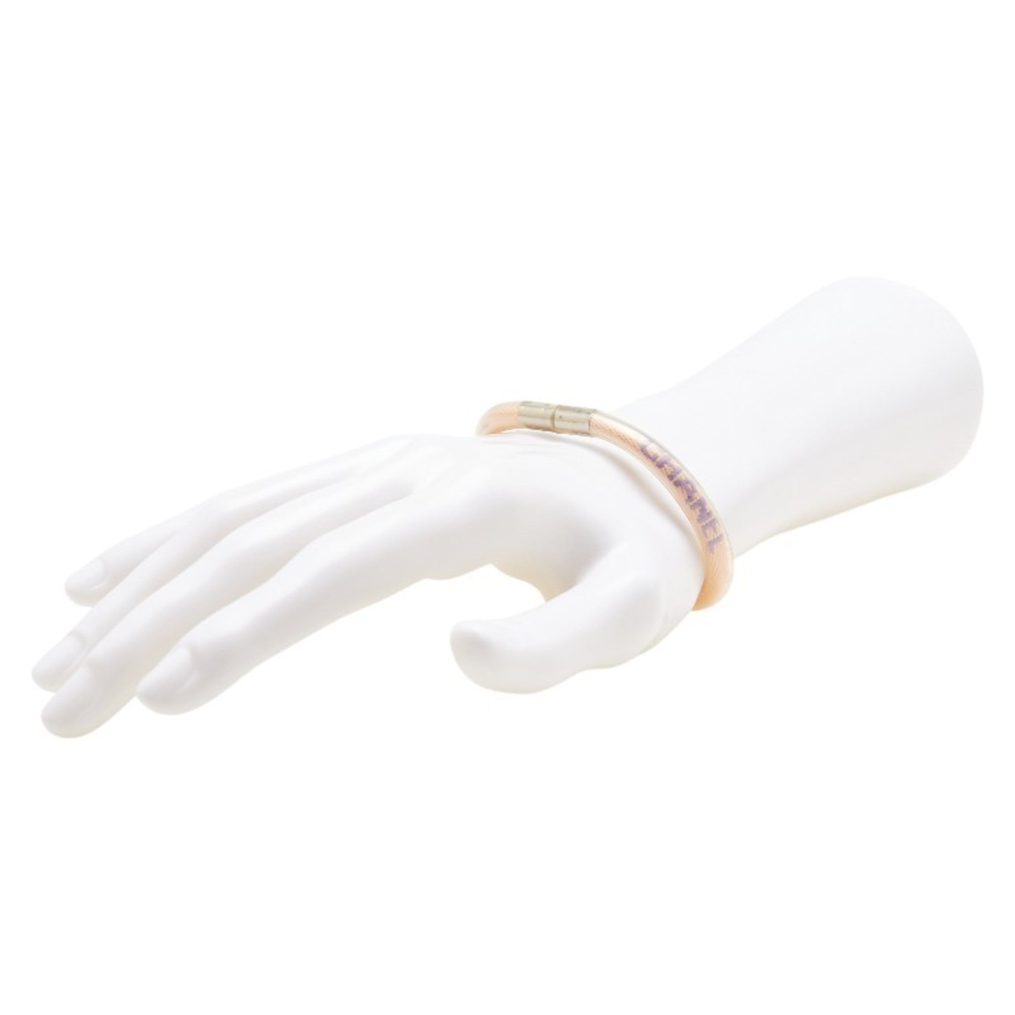 Bracelet Vinyl Clear and Pink