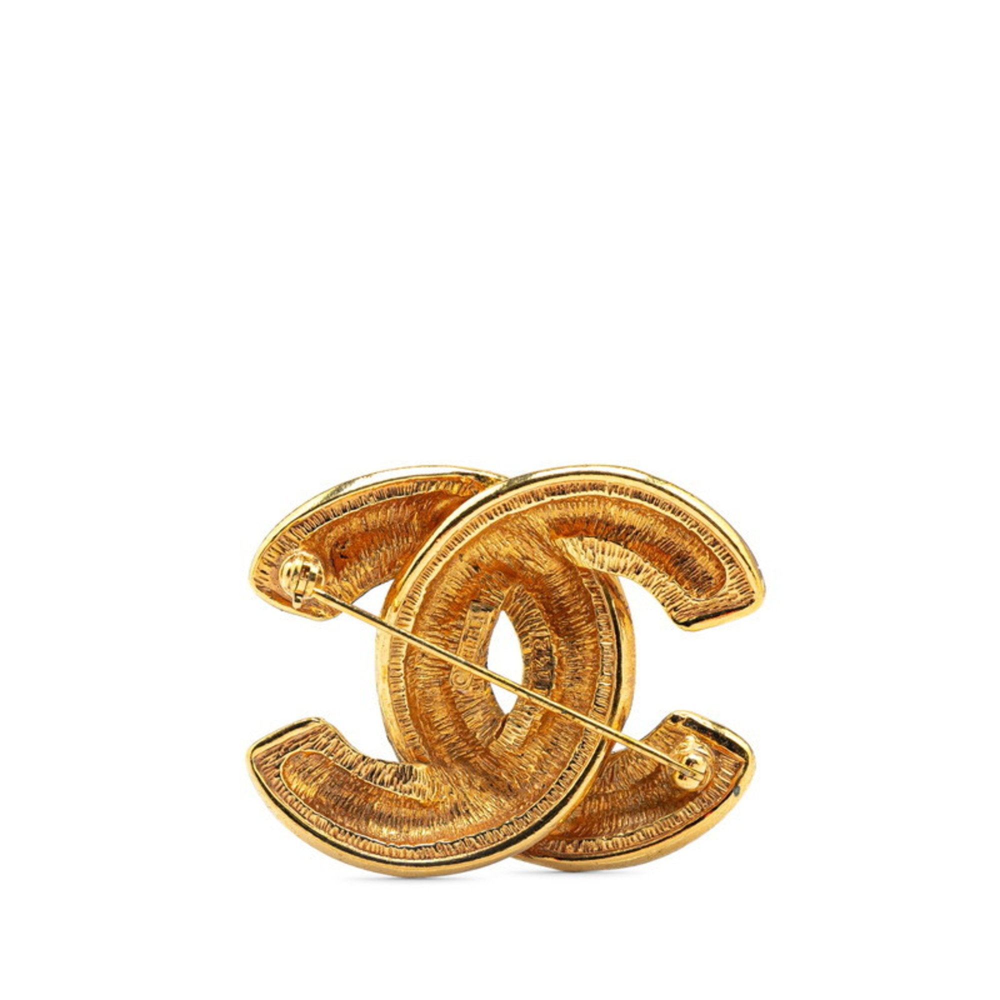 CC Logo Brooch Metal