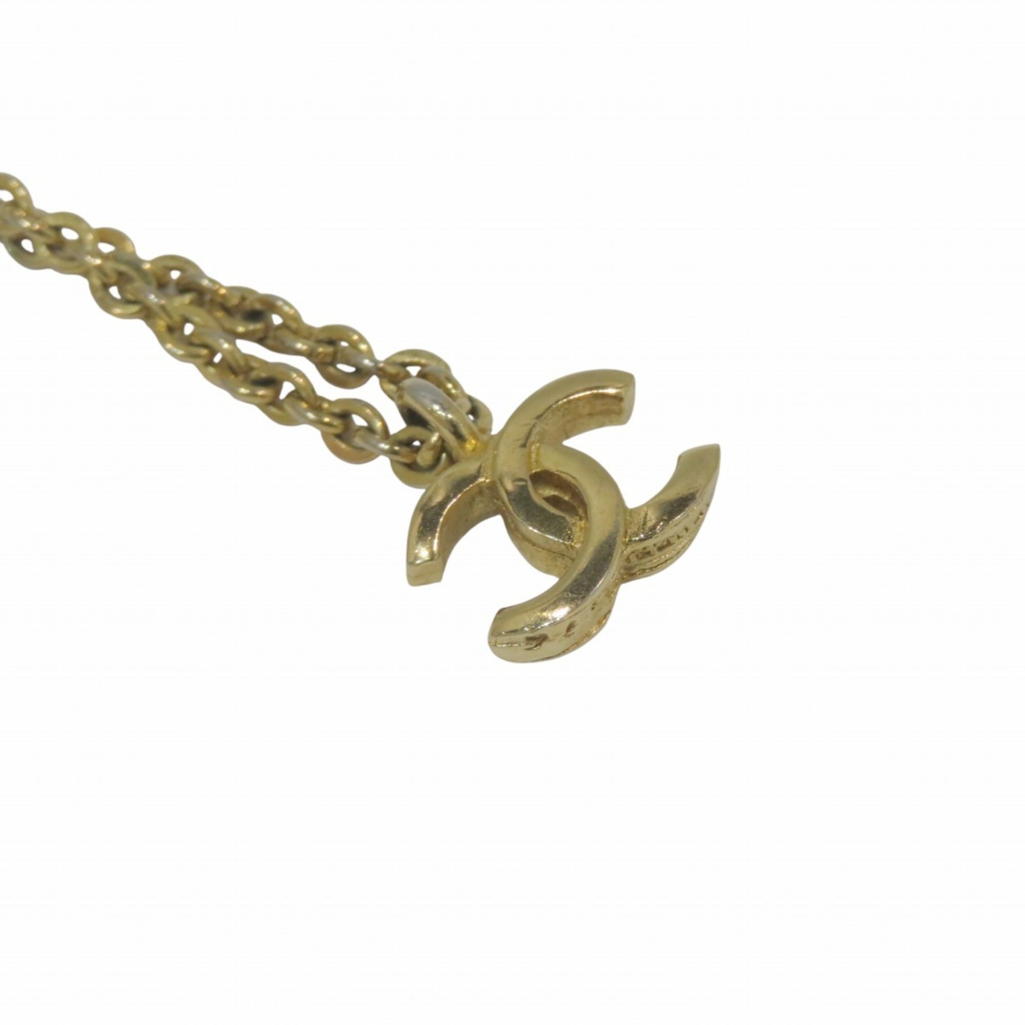 CC Logo Pendant Necklace Metal