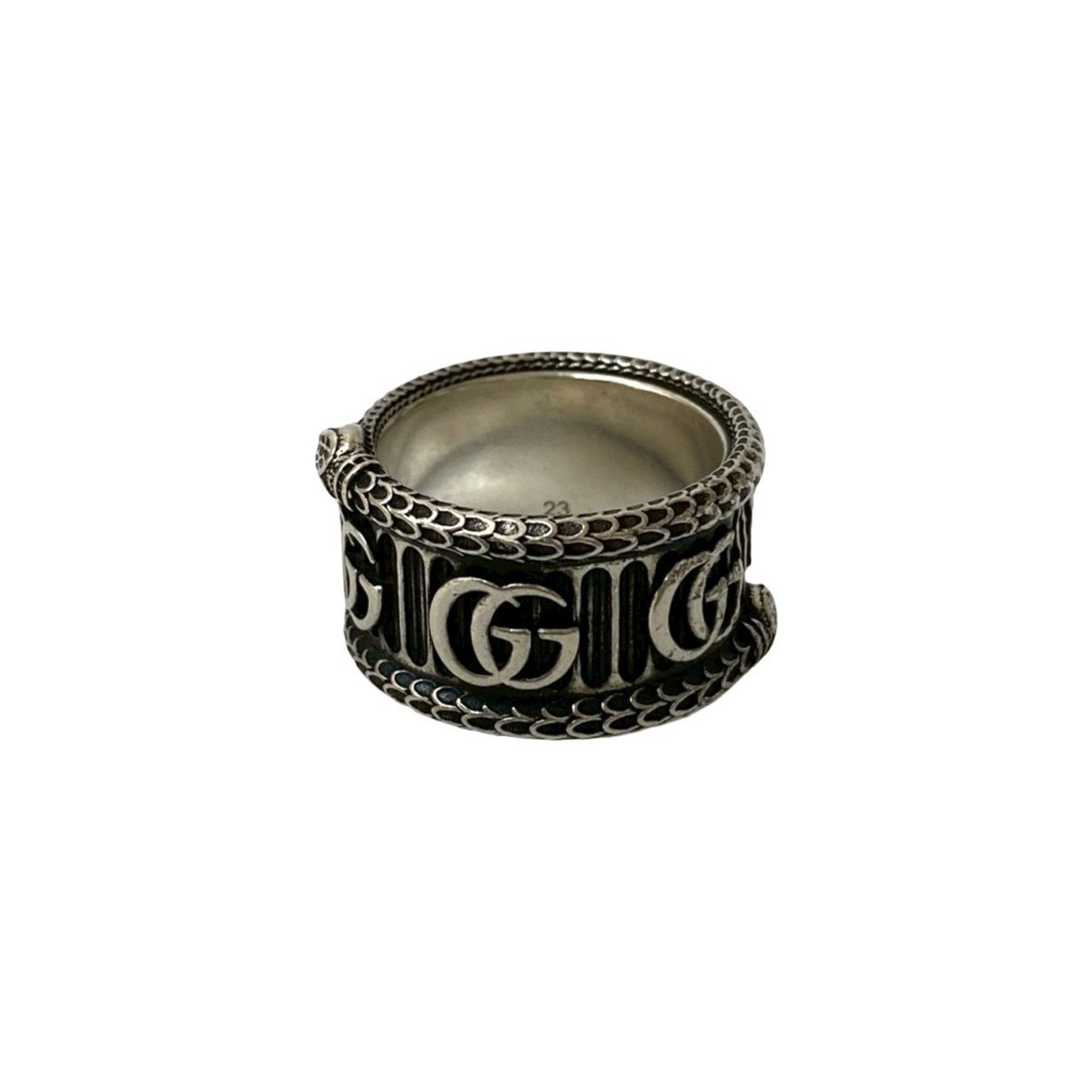 Double G Snake Ring Sterling Silver