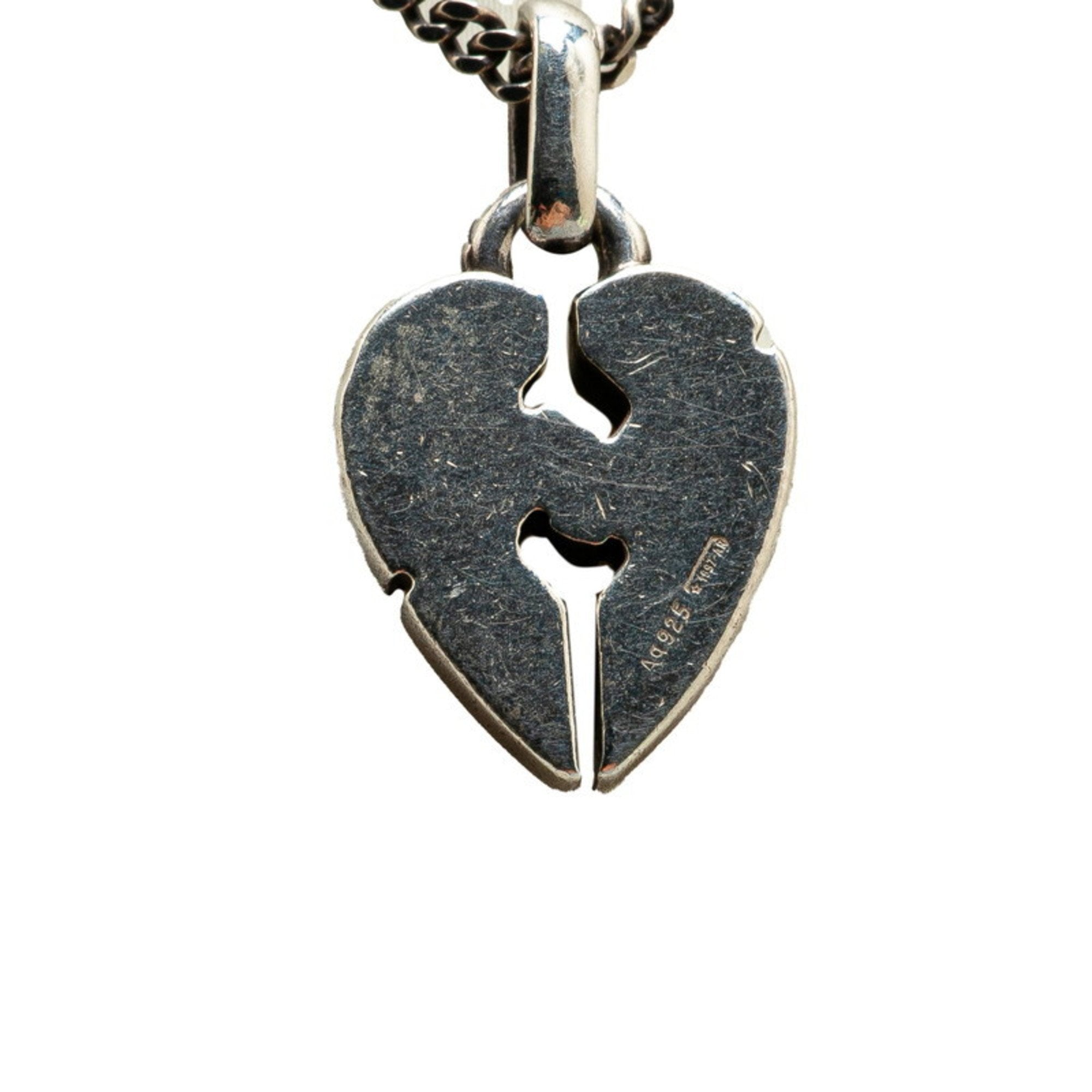 Knot Heart Pendant Necklace Sterling Silver