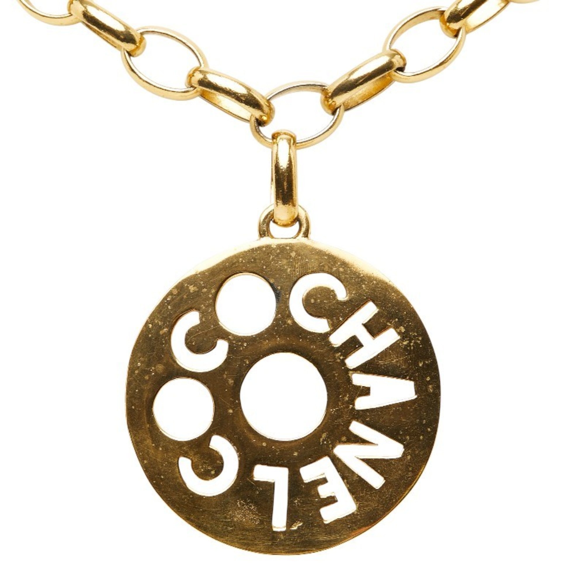 Circle Pendant Necklace Metal