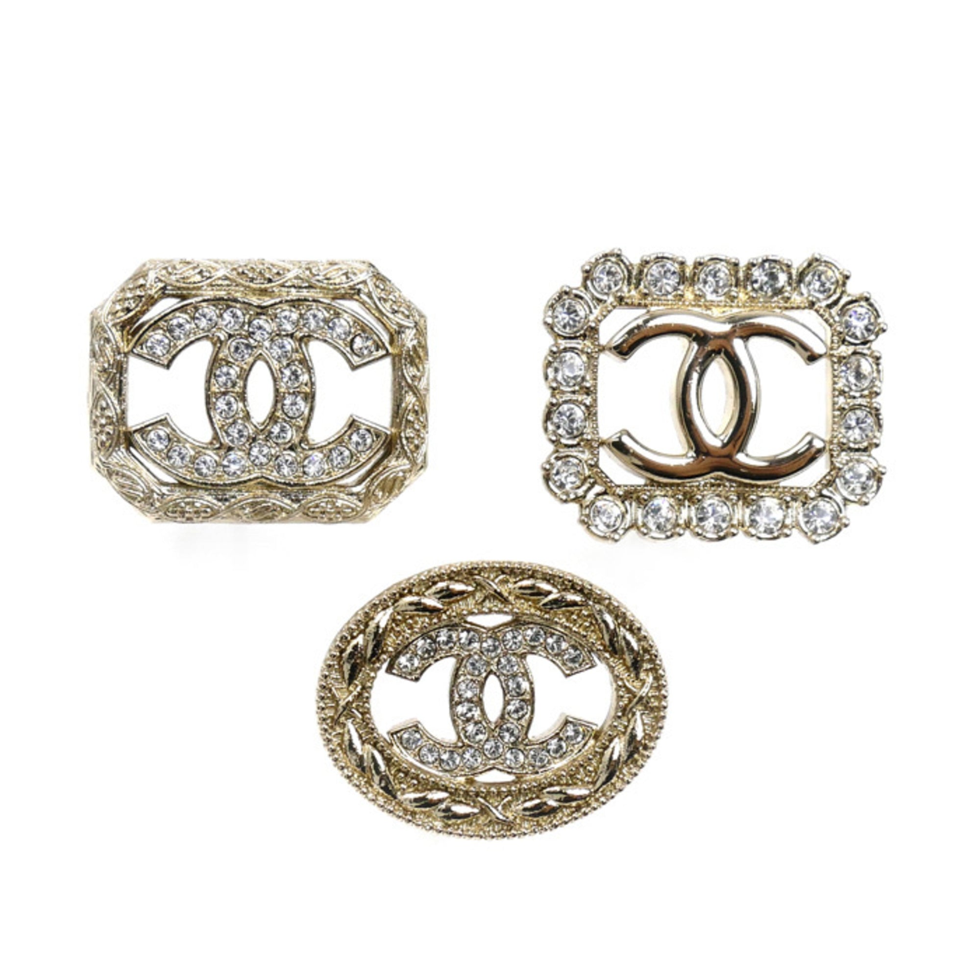 CC Logo Brooch Metal