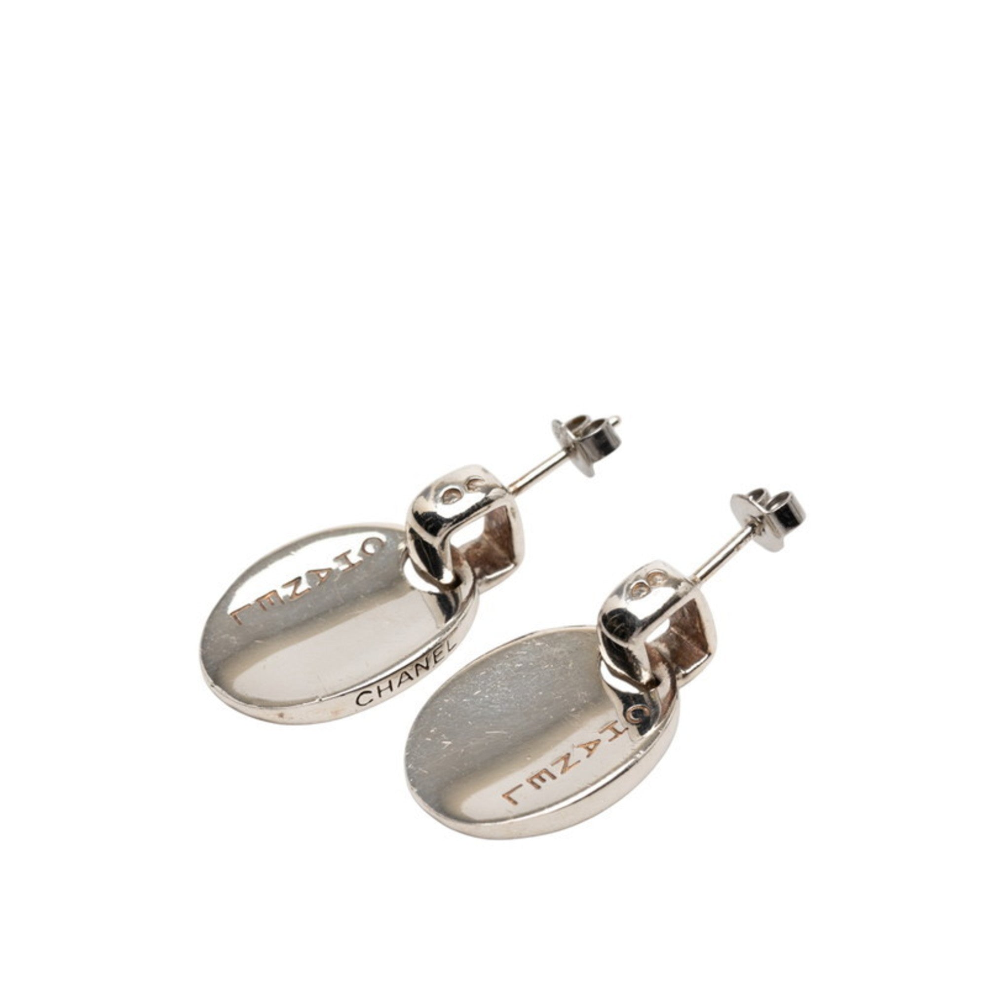 Earrings Logo Stud Sterling Silver