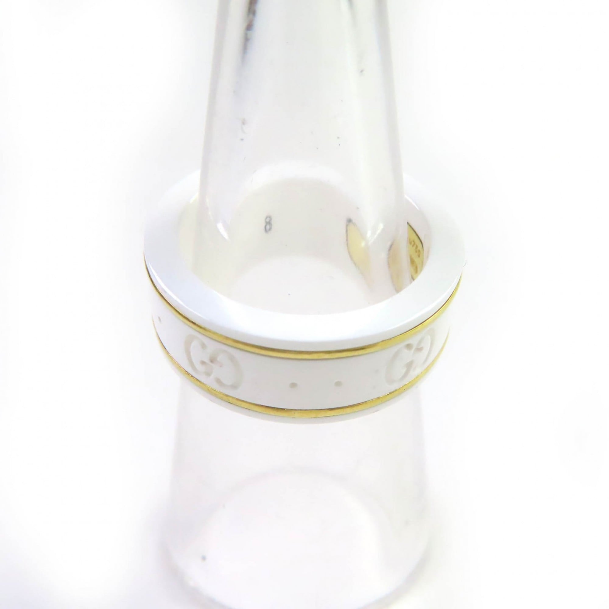 Icon Ring Ceramic and 18K White Gold