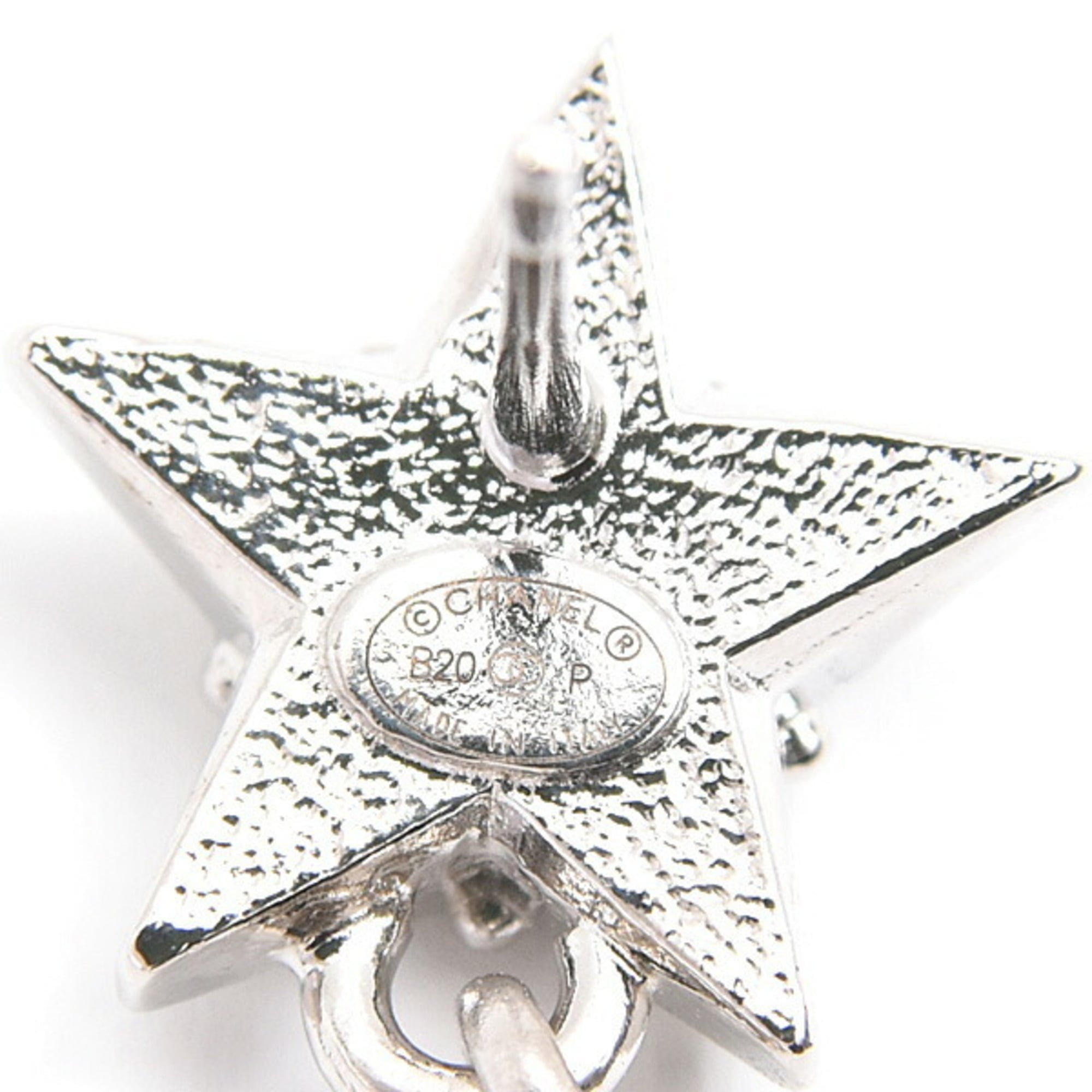 CC Logo Star Earrings Metal