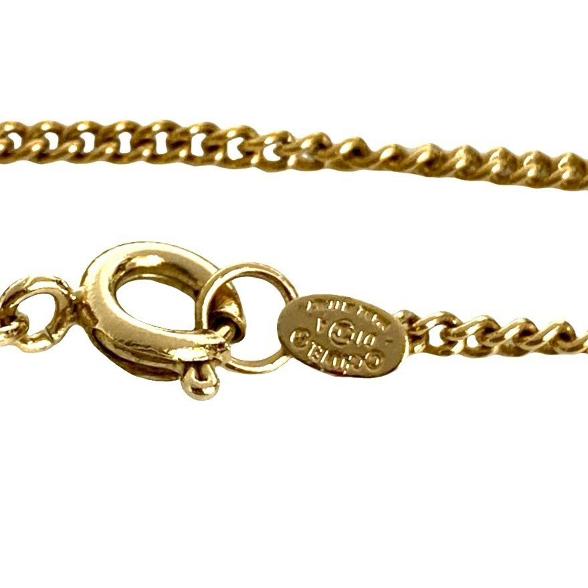 CC Logo Pendant Necklace Metal