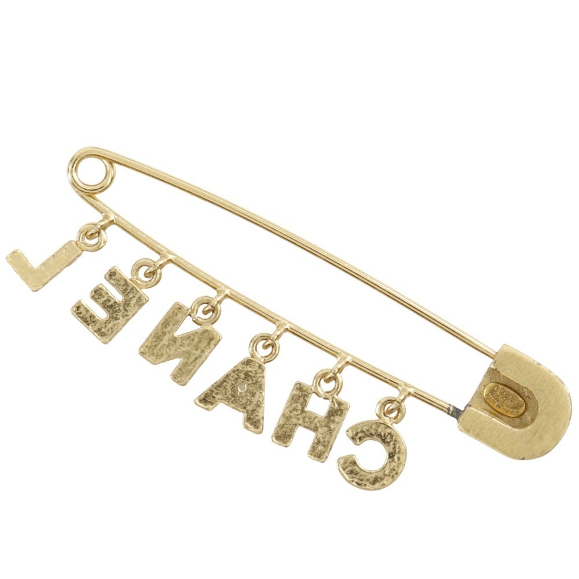 Brooch Metal Safety Pin with Rhinestone