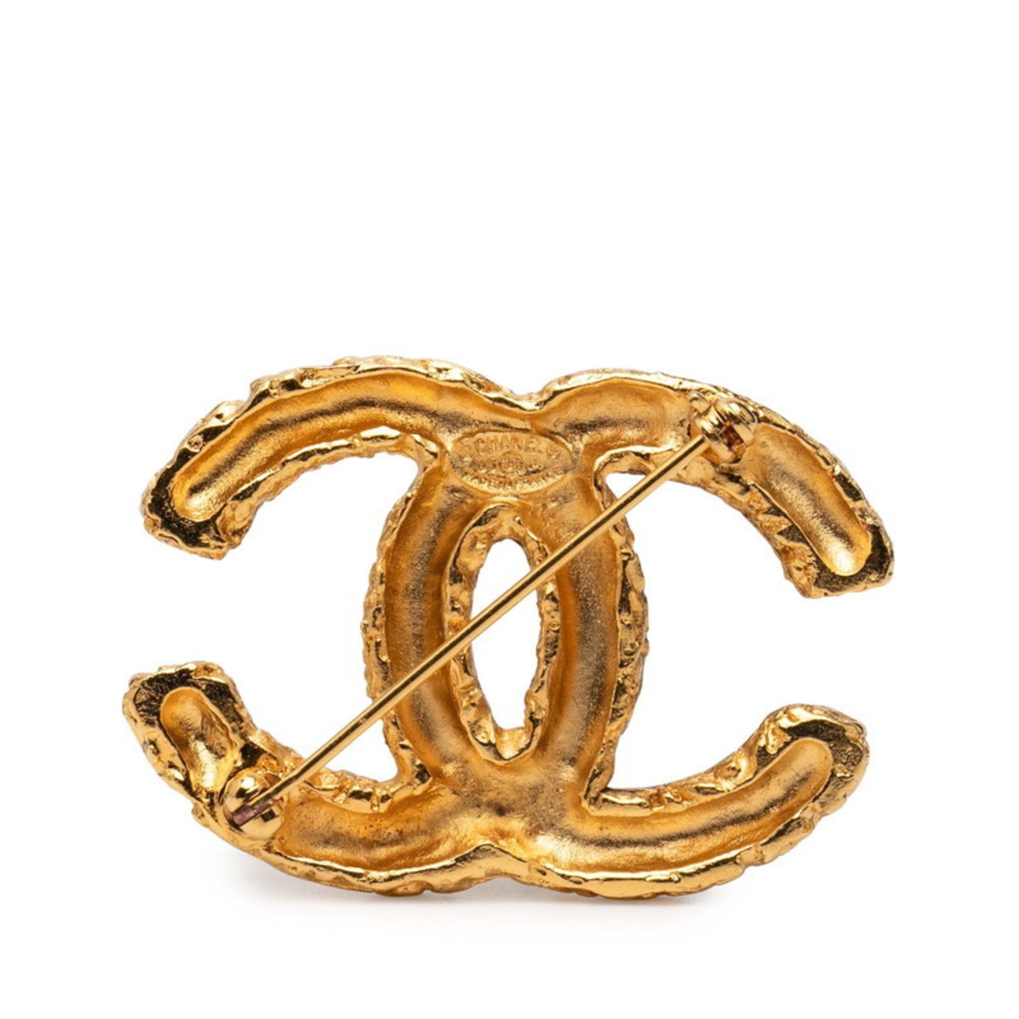 CC Logo Brooch Metal