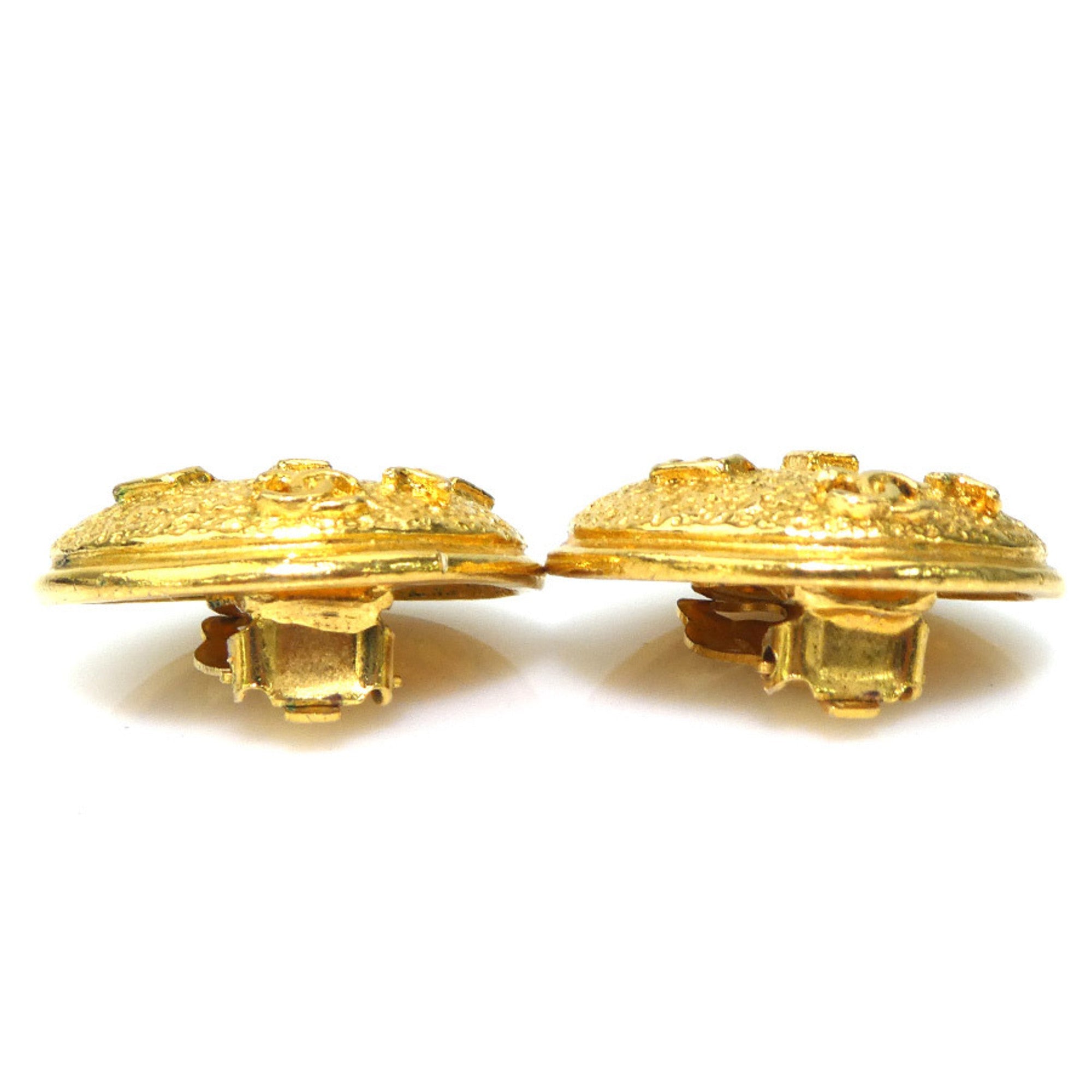Clip-On Earrings Clip-On Gold-Tone Metal