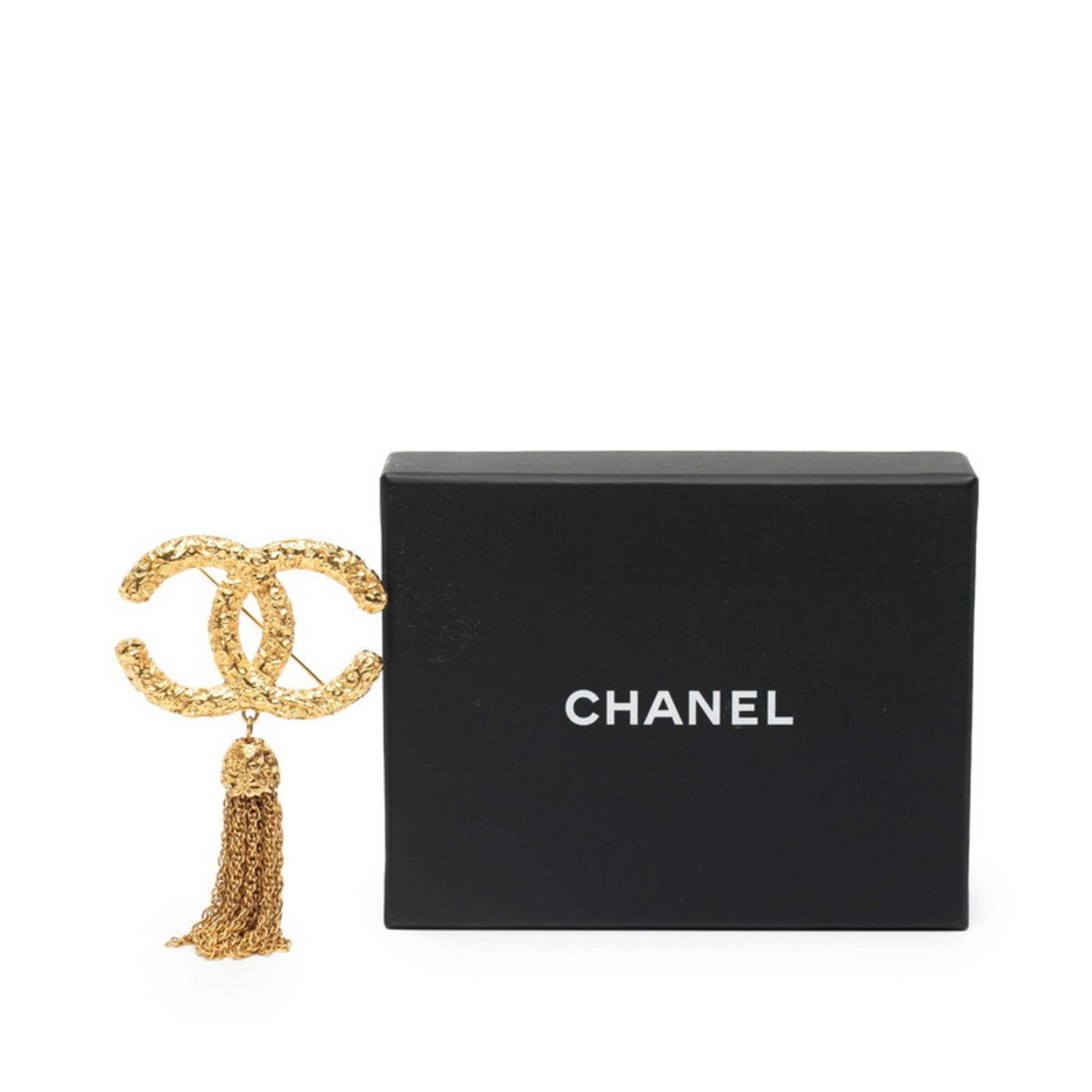 CC Logo Brooch Metal