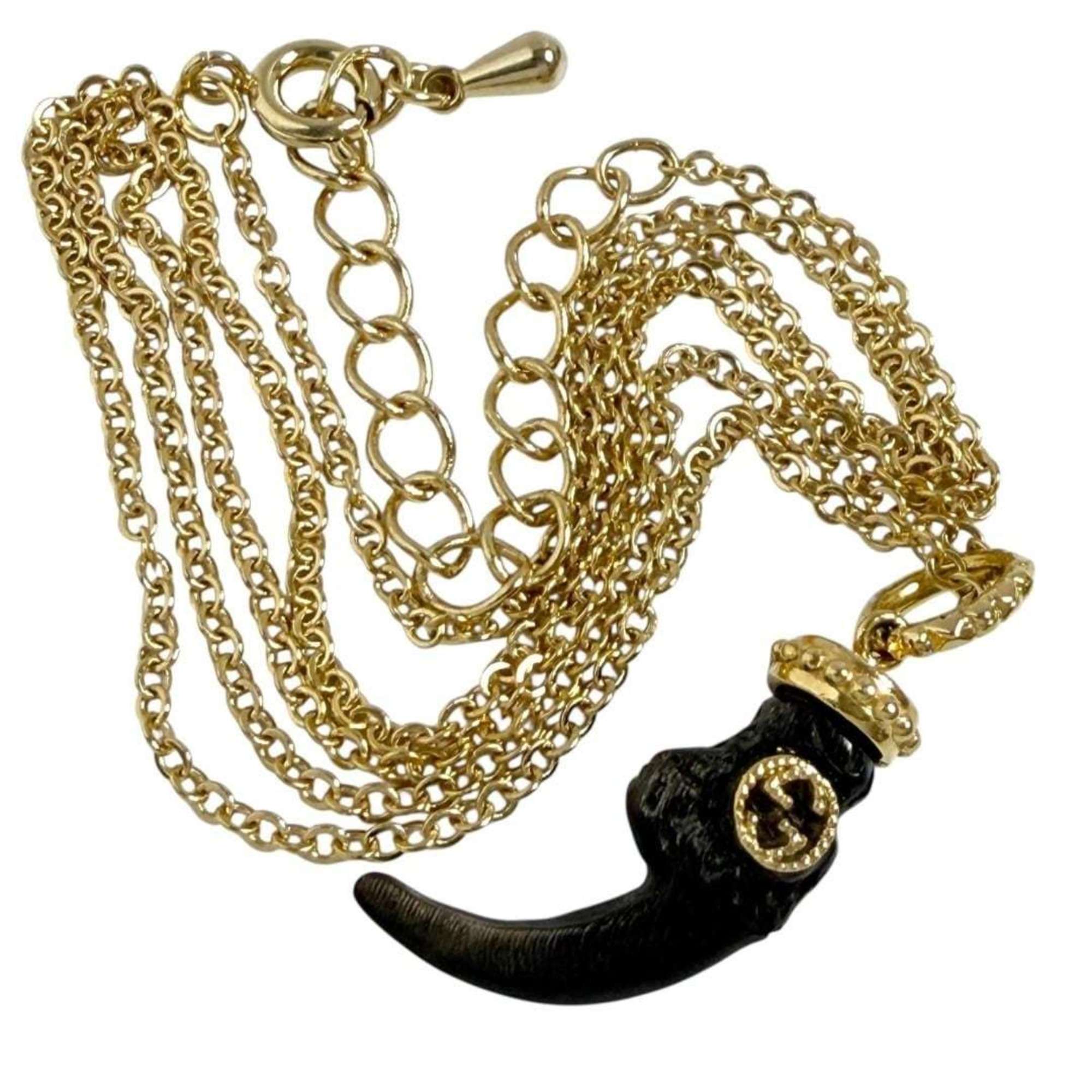 Pendant Necklace Metal and 18K Yellow Gold