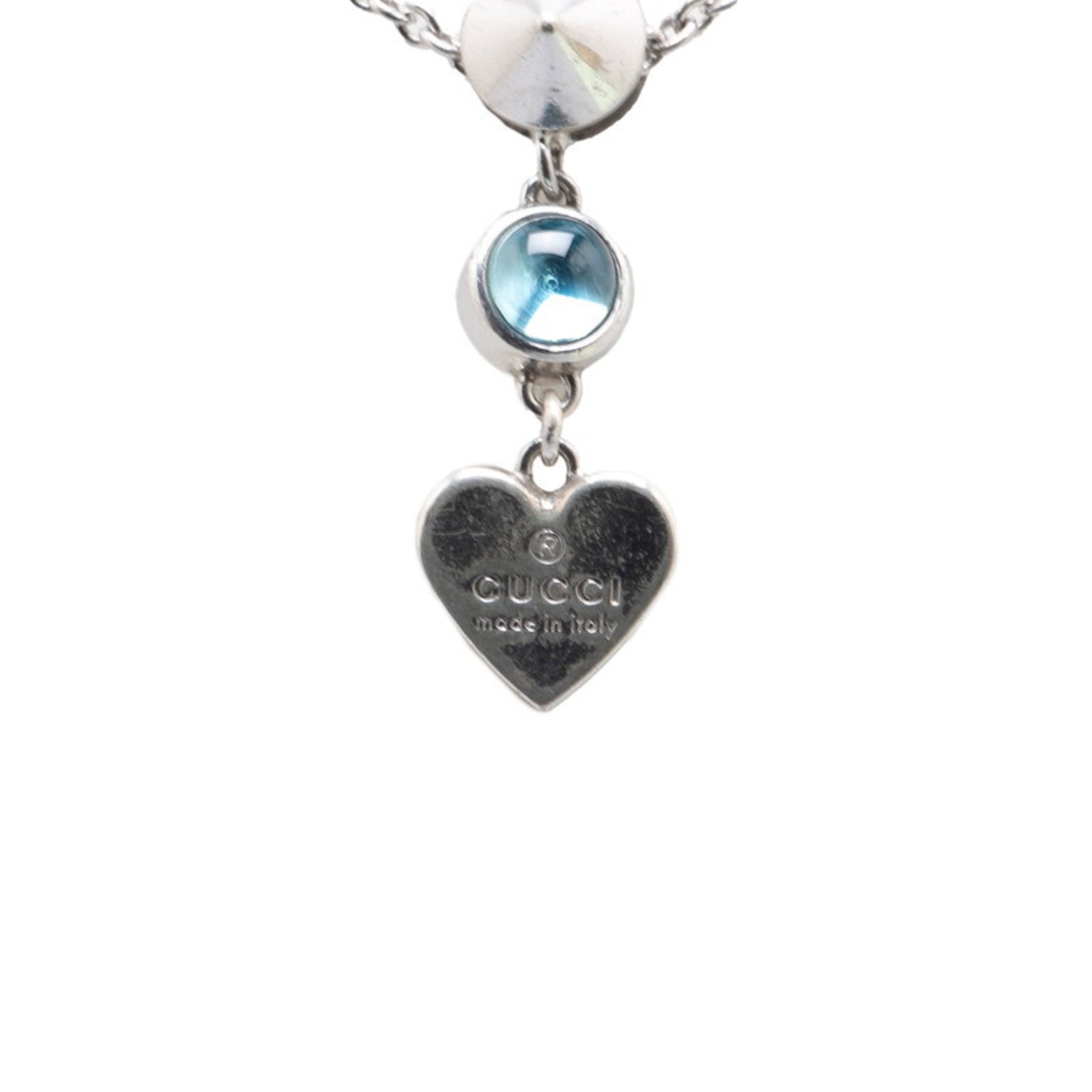 Pendant Necklace Sterling Silver with Topaz