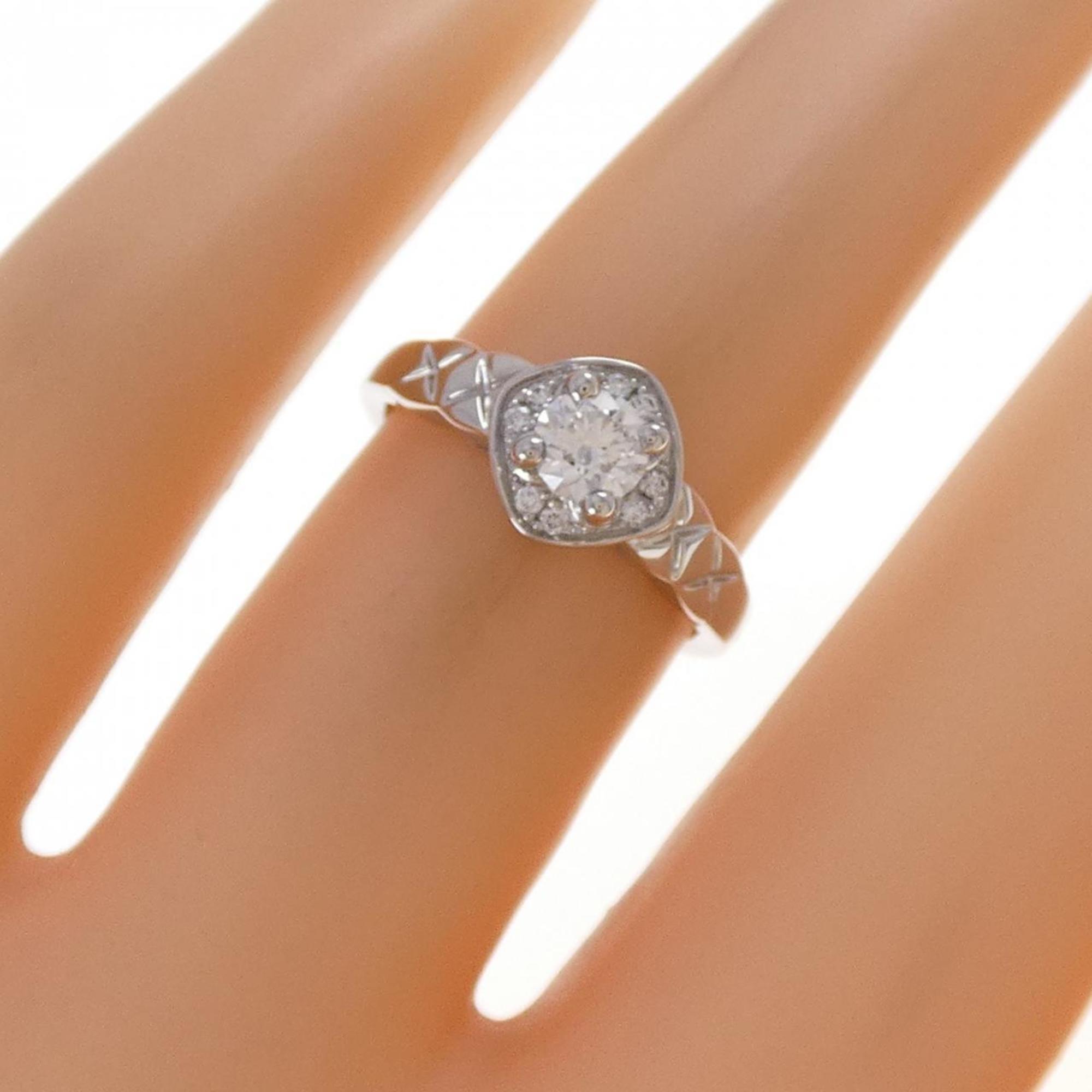 Coco Crush Ring Platinum with Diamond