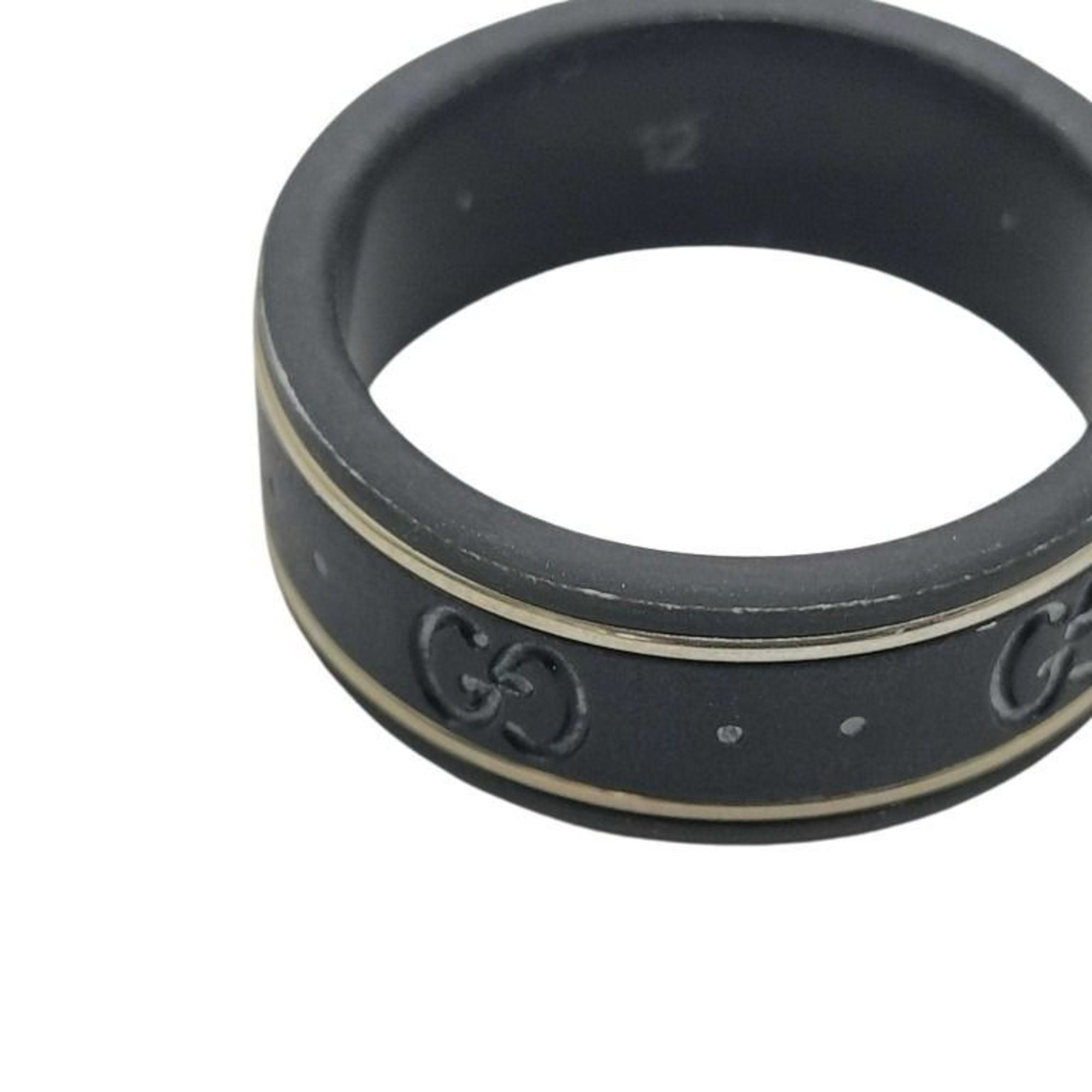 Icon Ring Ceramic Black and Gold
