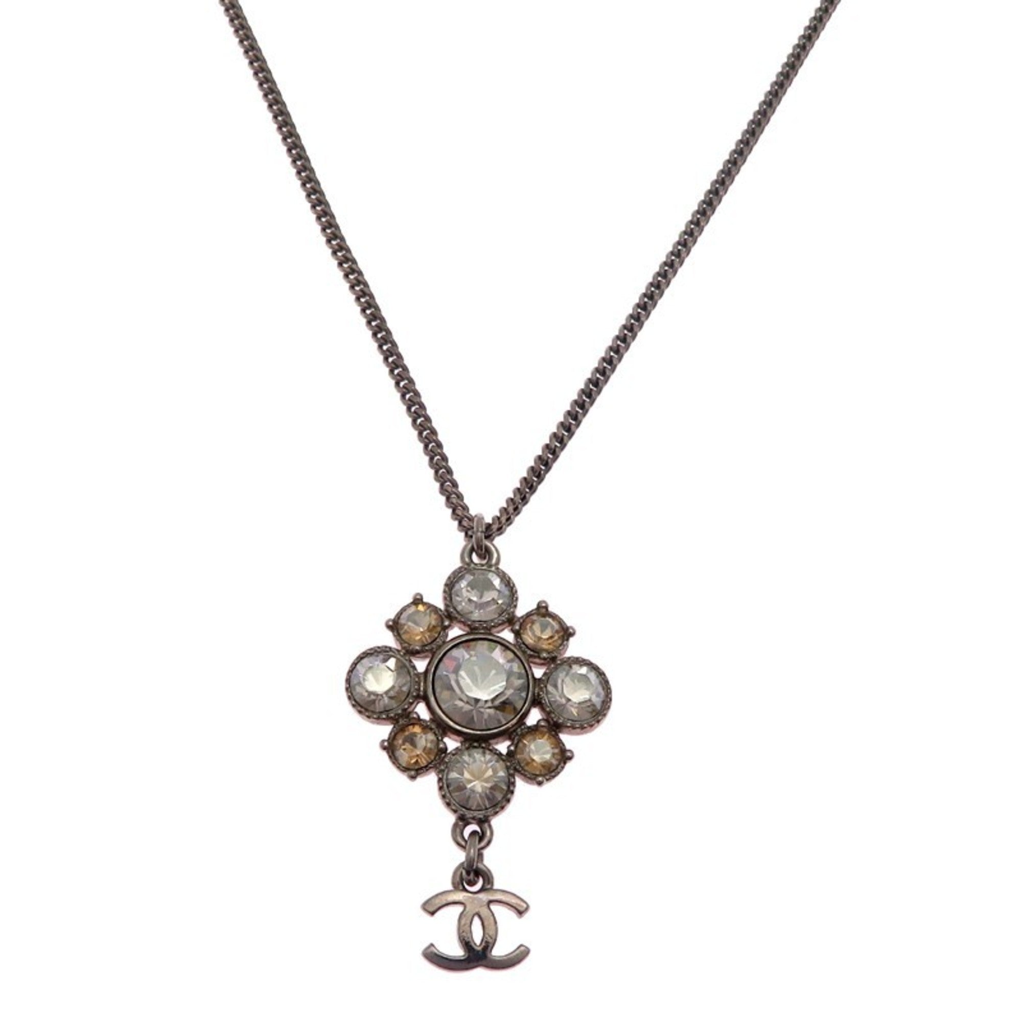 CC Logo Pendant Necklace Metal