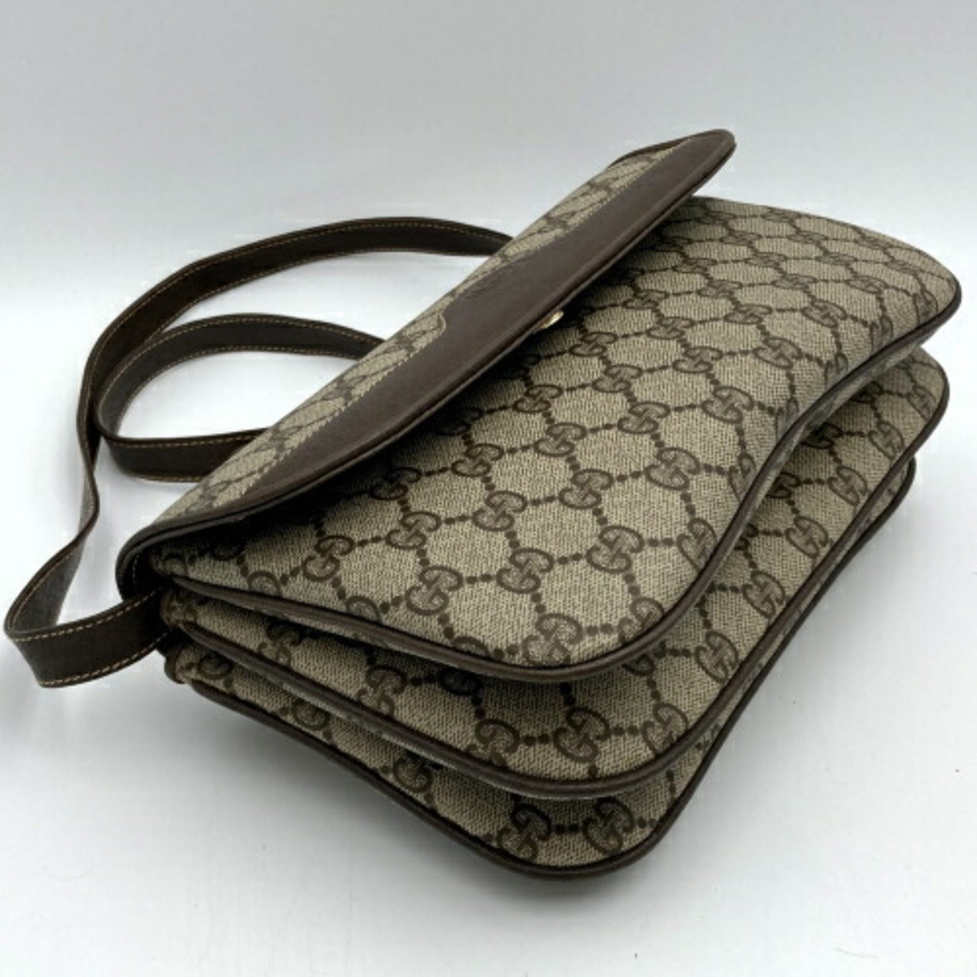 Neo Vintage Flap Belt Bag GG Coated Canvas