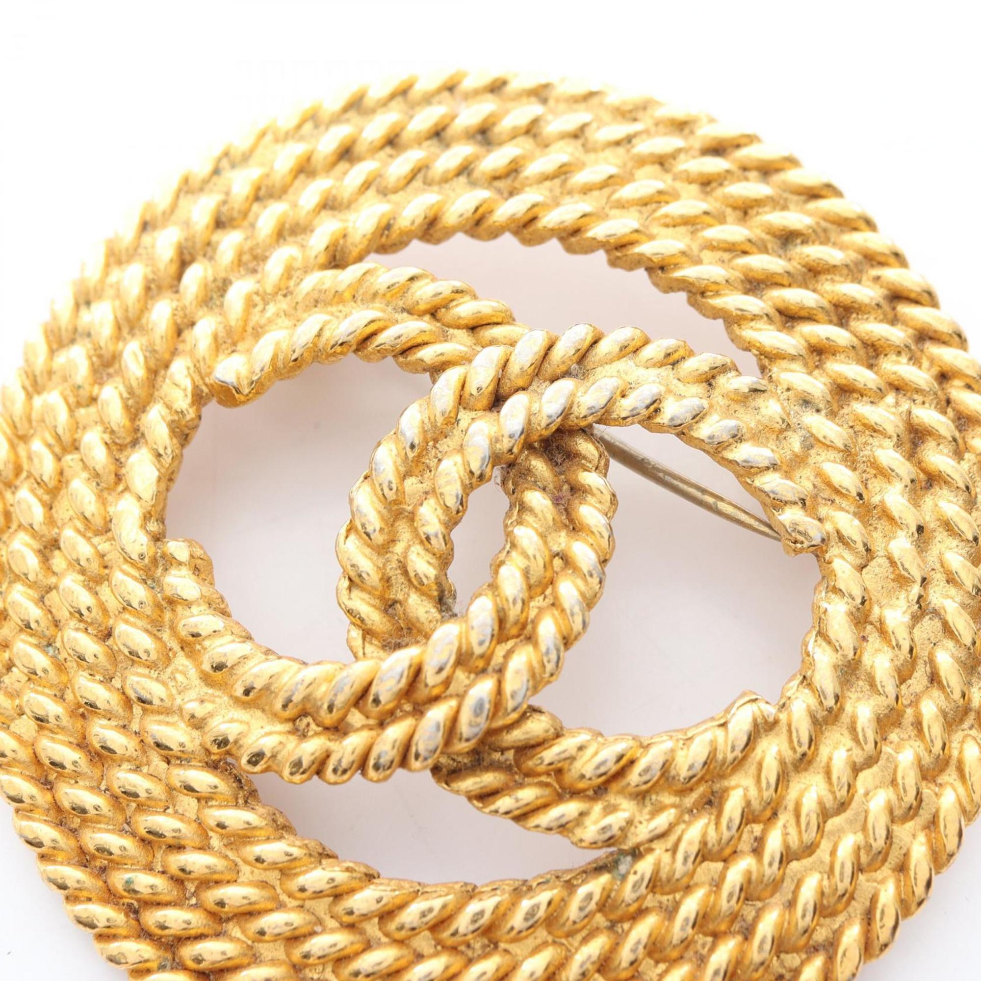 CC Logo Brooch Metal