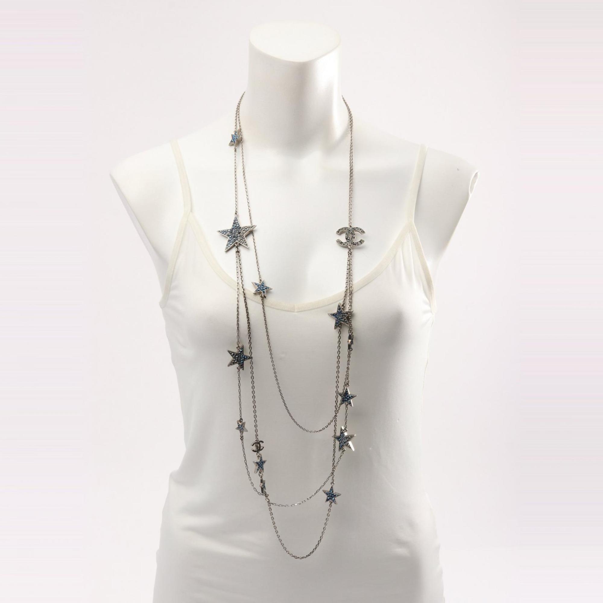CC Logo Star Pendant Necklace Sterling Silver