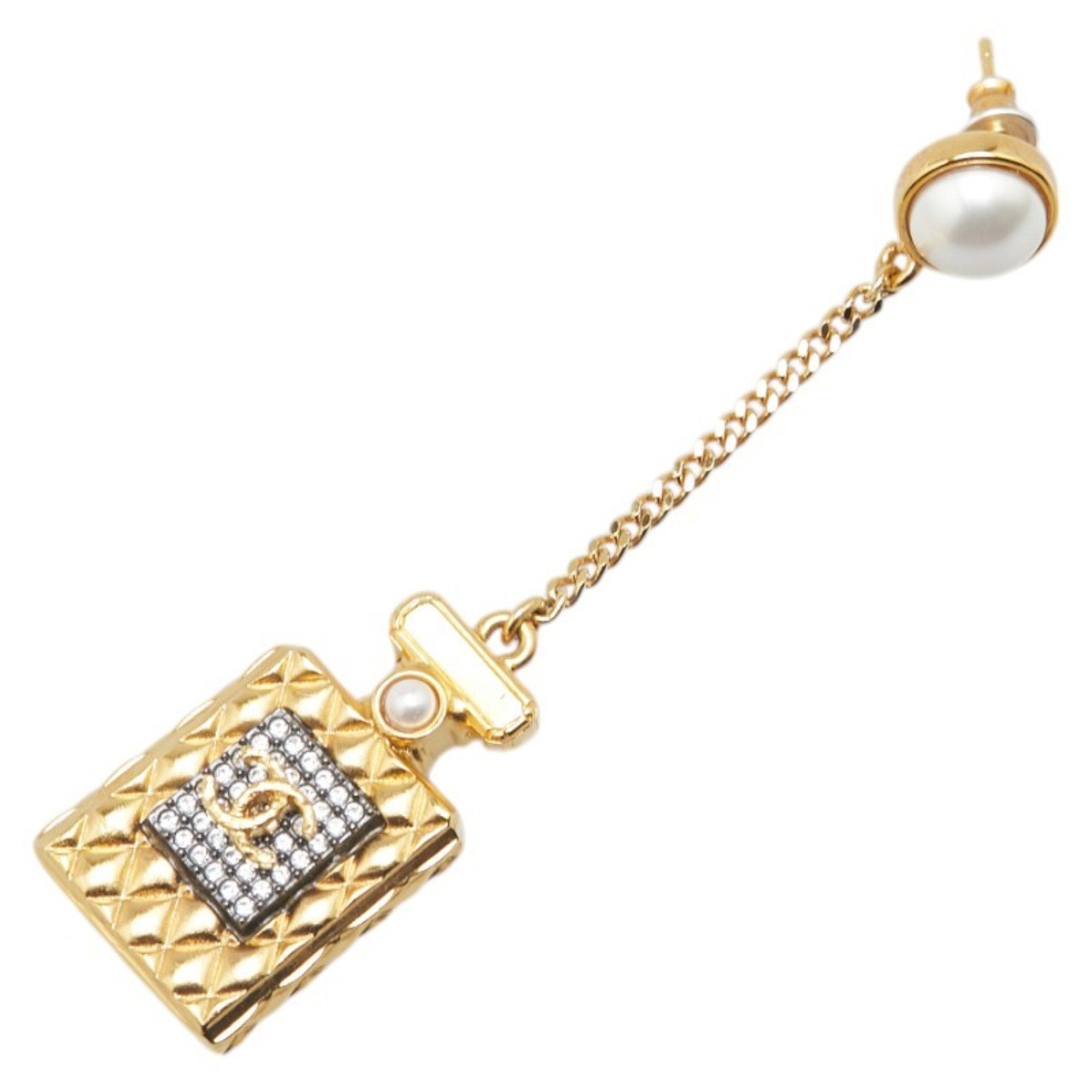 CC Logo Earrings Metal Gold-Tone Metal