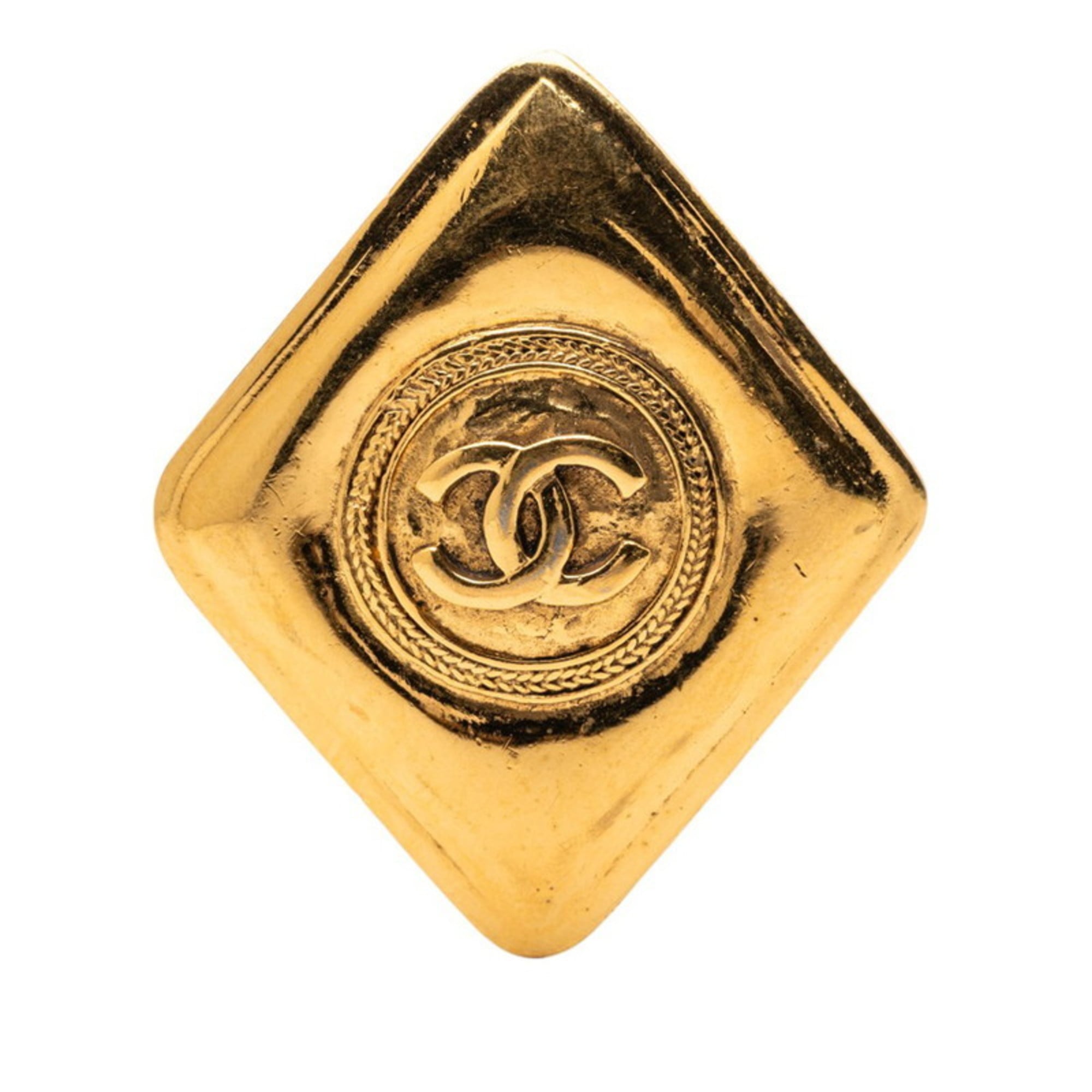 CC Logo Brooch Metal