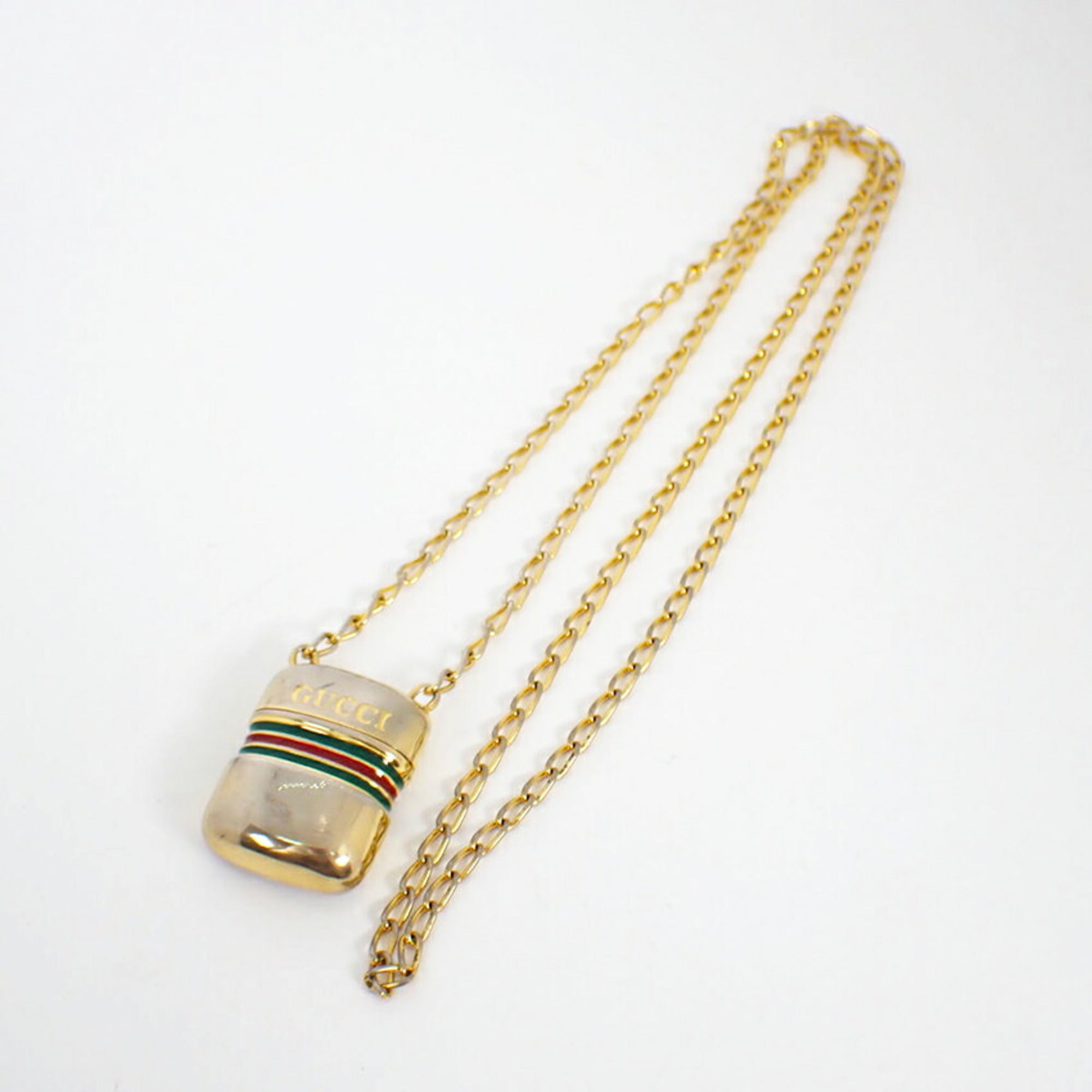 Jelly Bottle Motif Case-Shaped Pendant Necklace