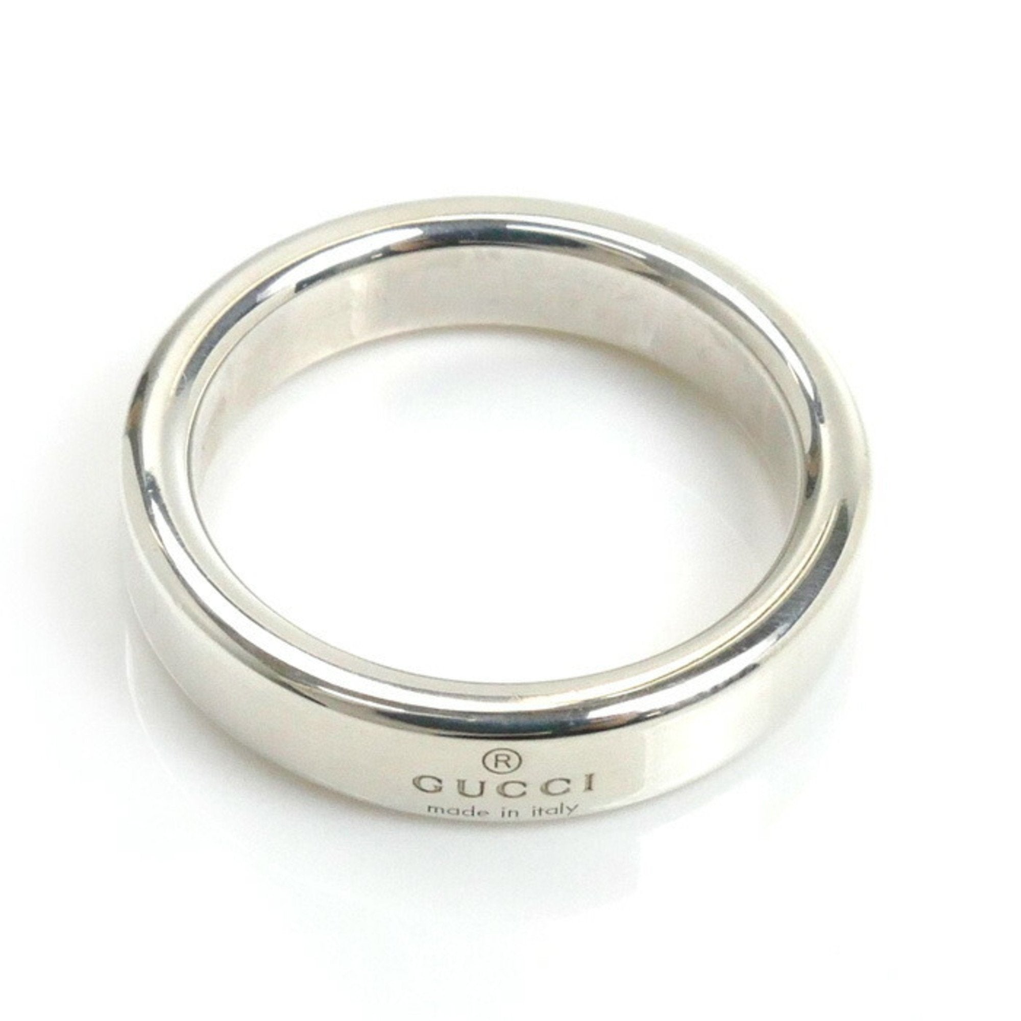 Diagonal Interlocking G Ring Sterling Silver