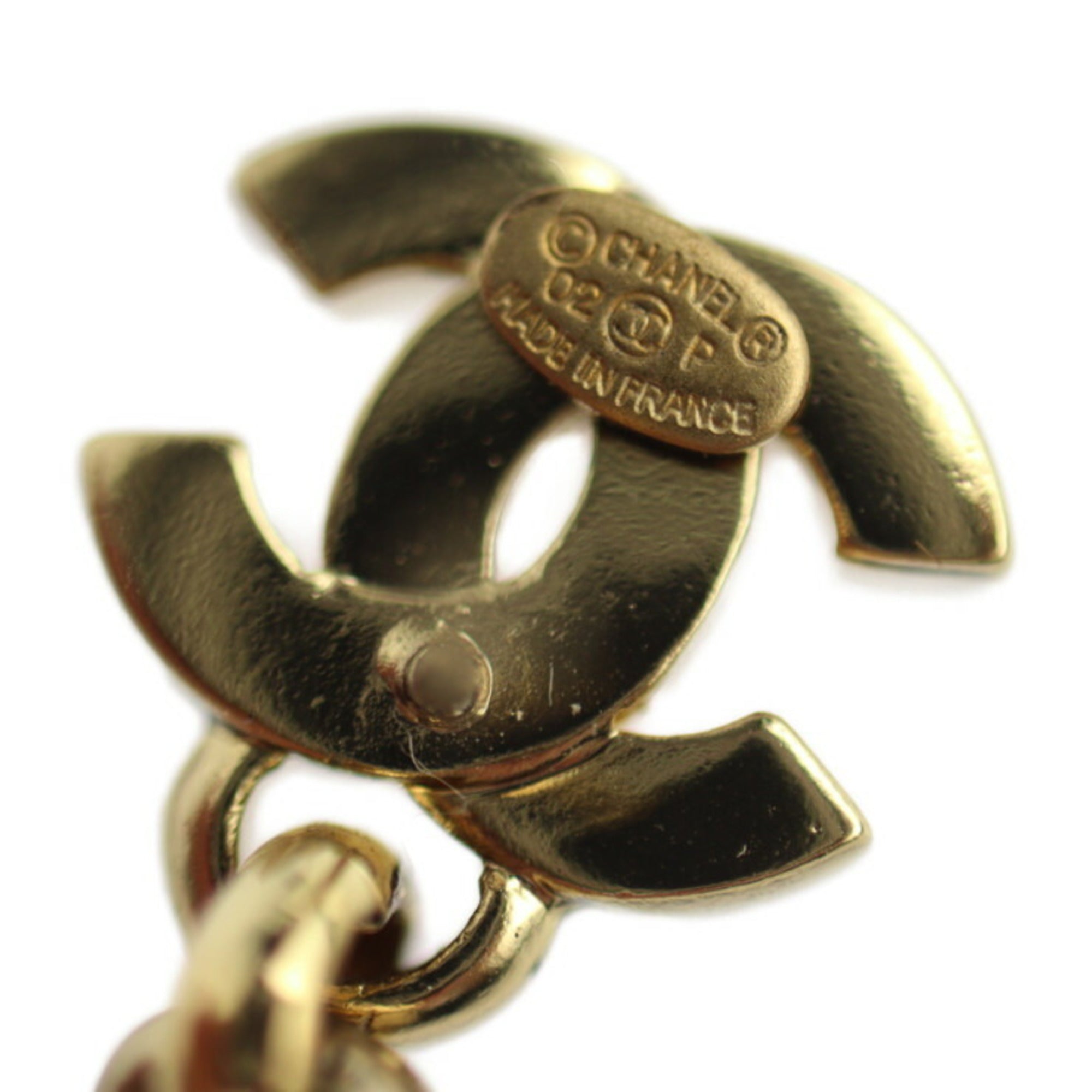 CC Logo Earrings Gold-Tone Metal Gold-Tone Metal