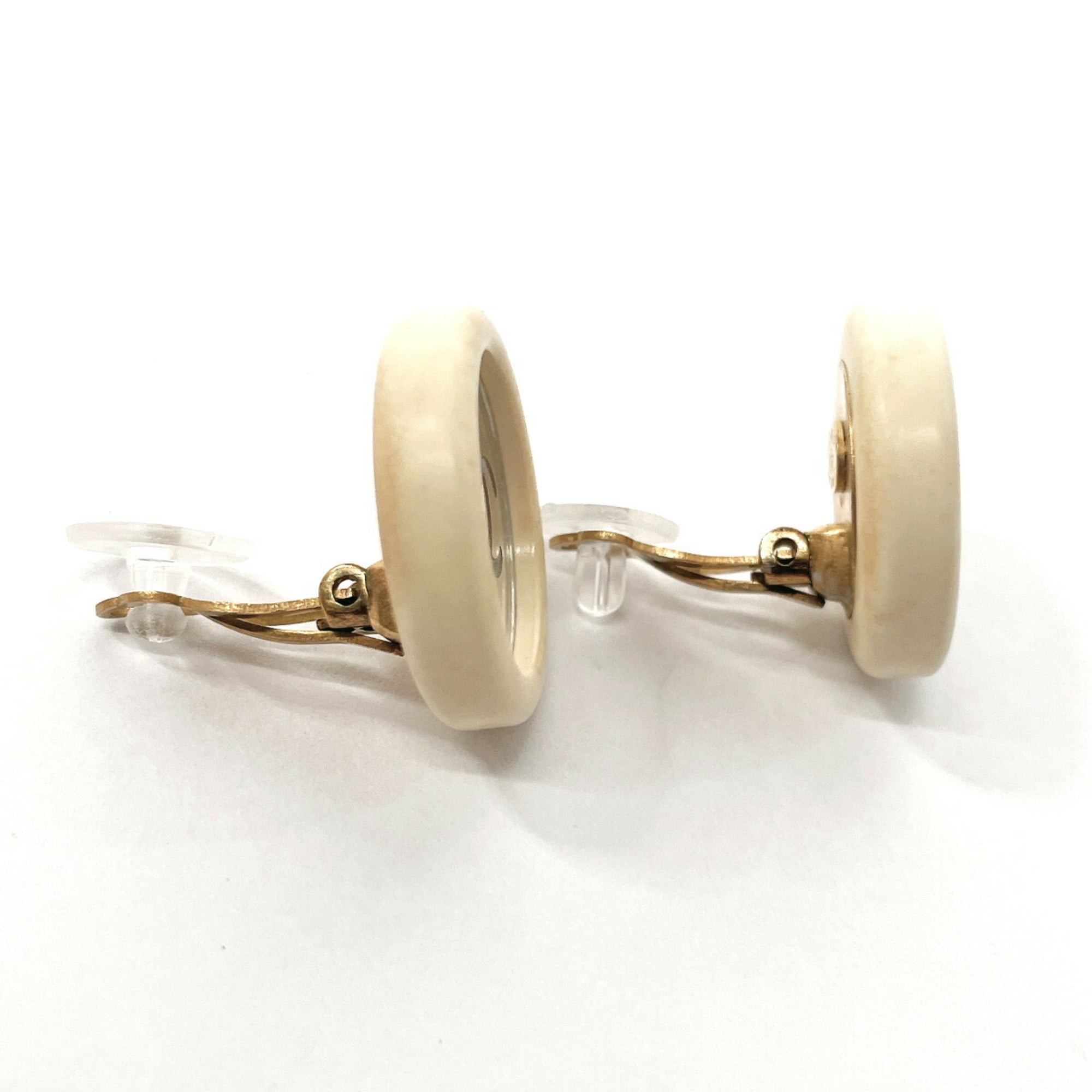 CC Logo Clip-On Earrings Metal