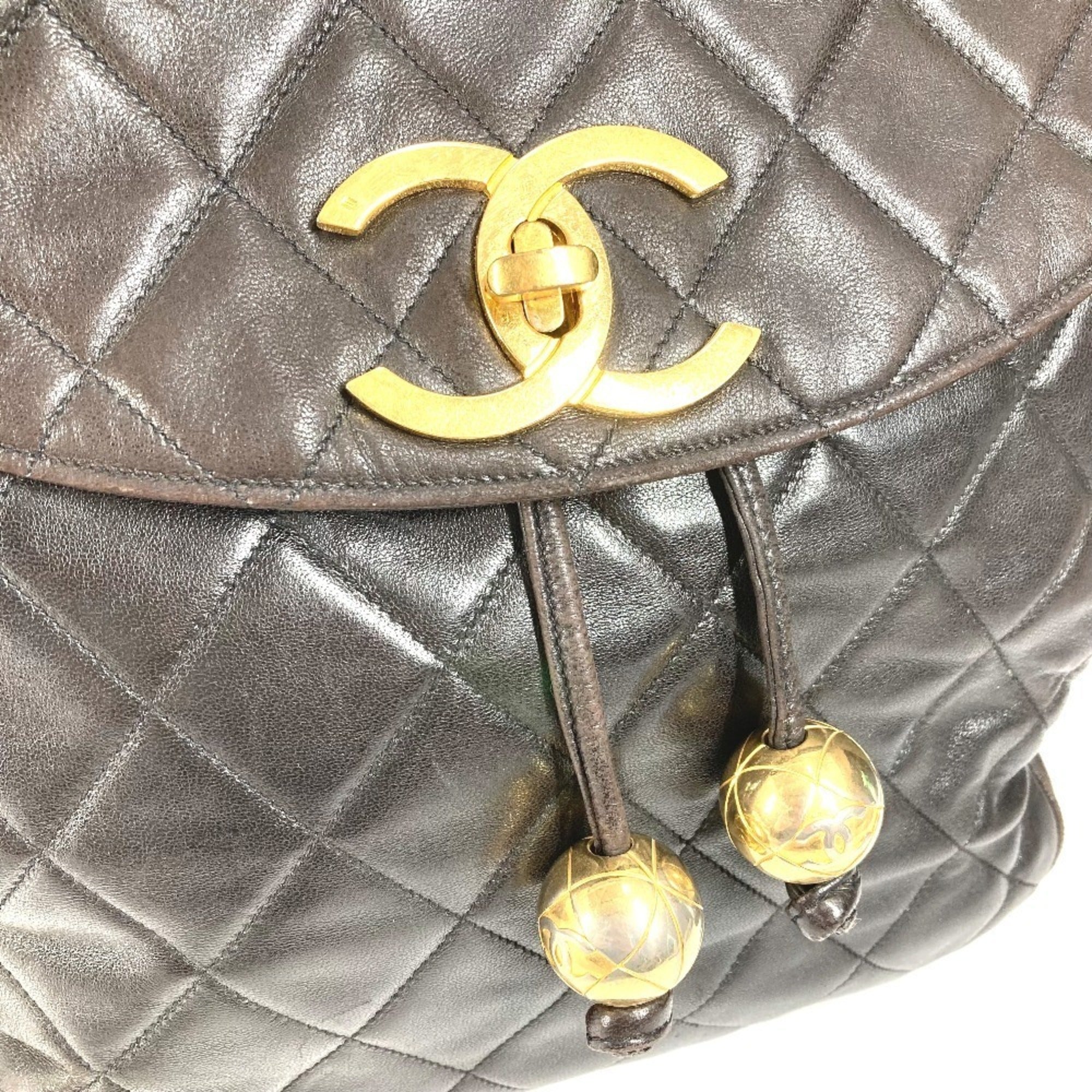 Vintage CC Flap Backpack Quilted Lambskin Medium