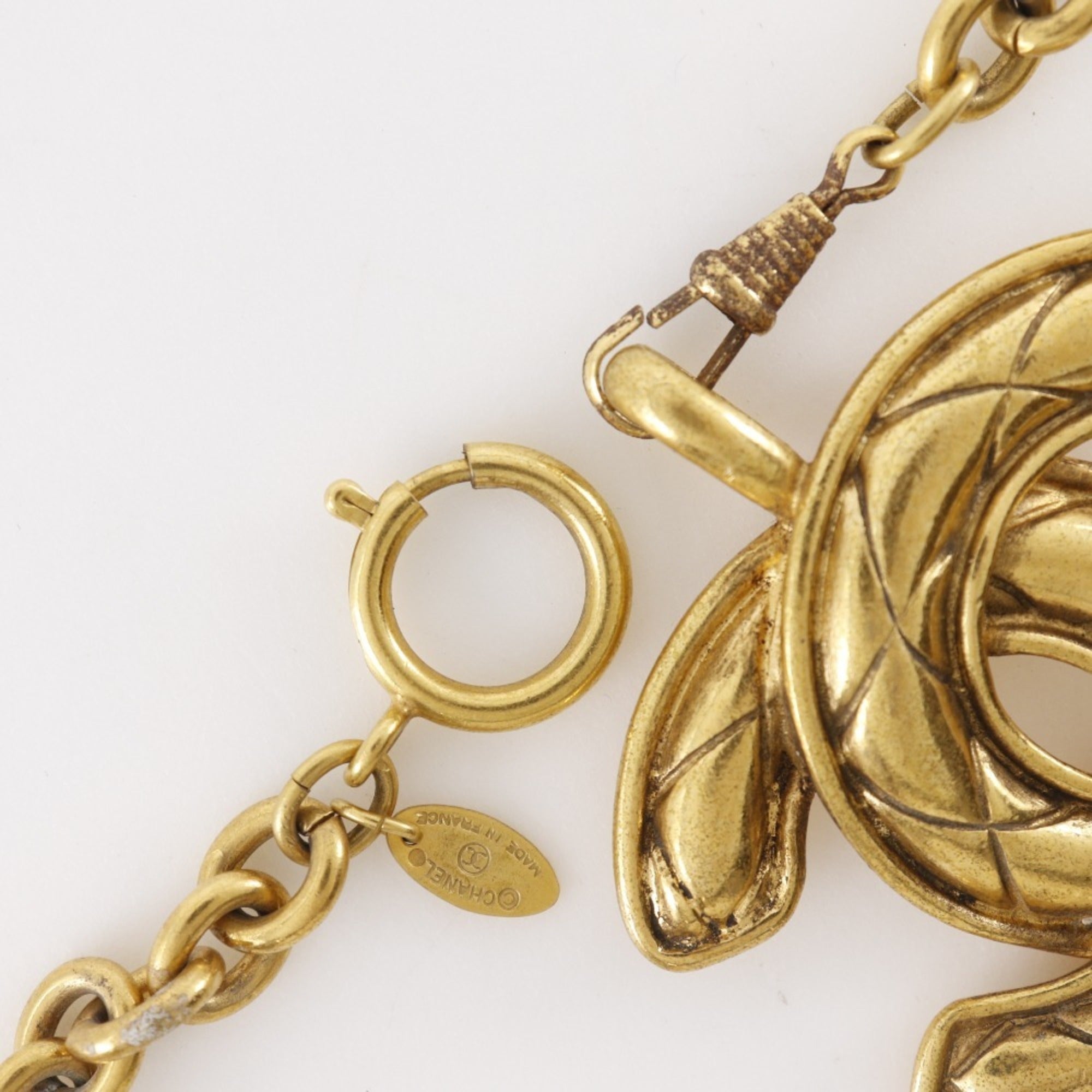 CC Logo Pendant Necklace Metal