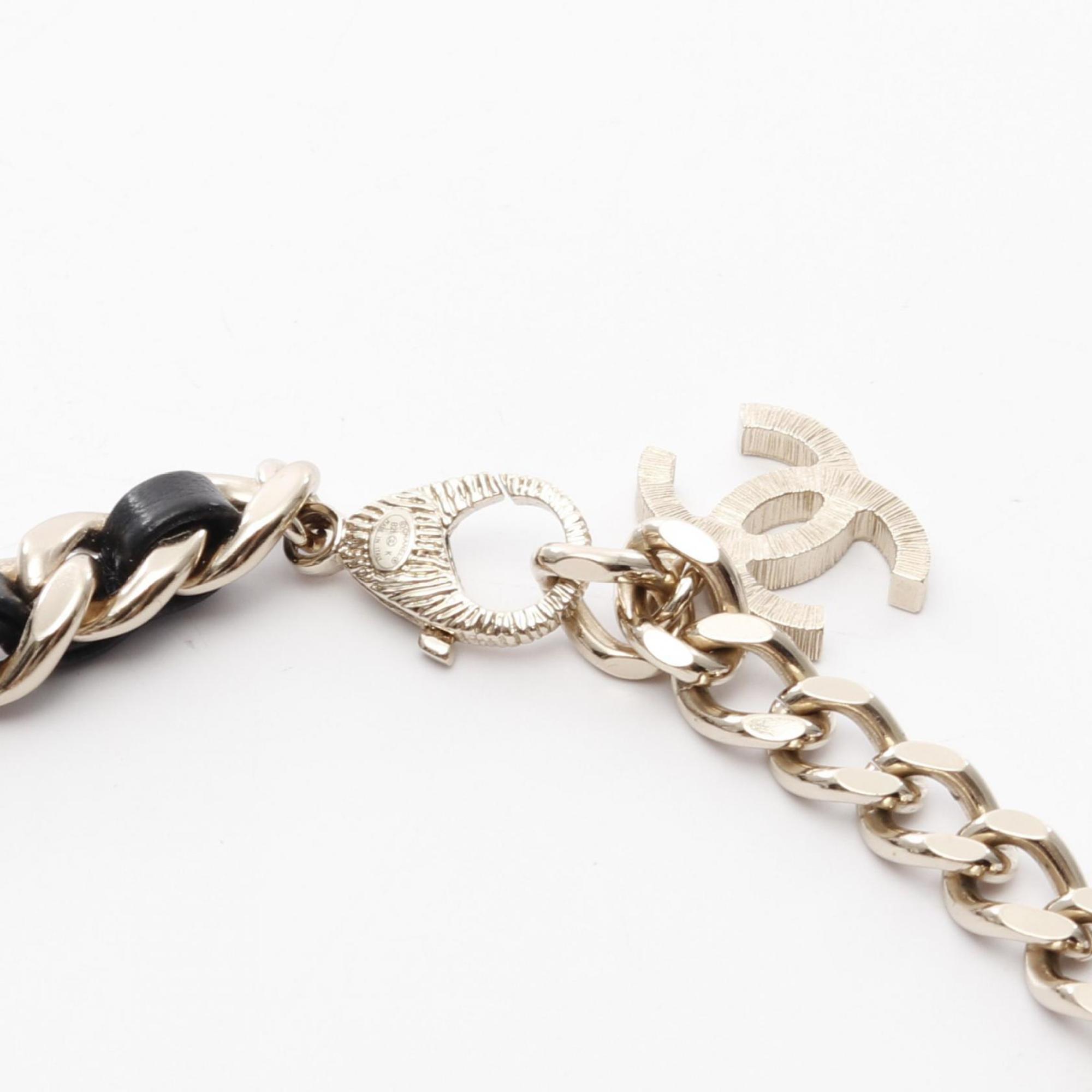CC Logo Heart Pendant Necklace Metal