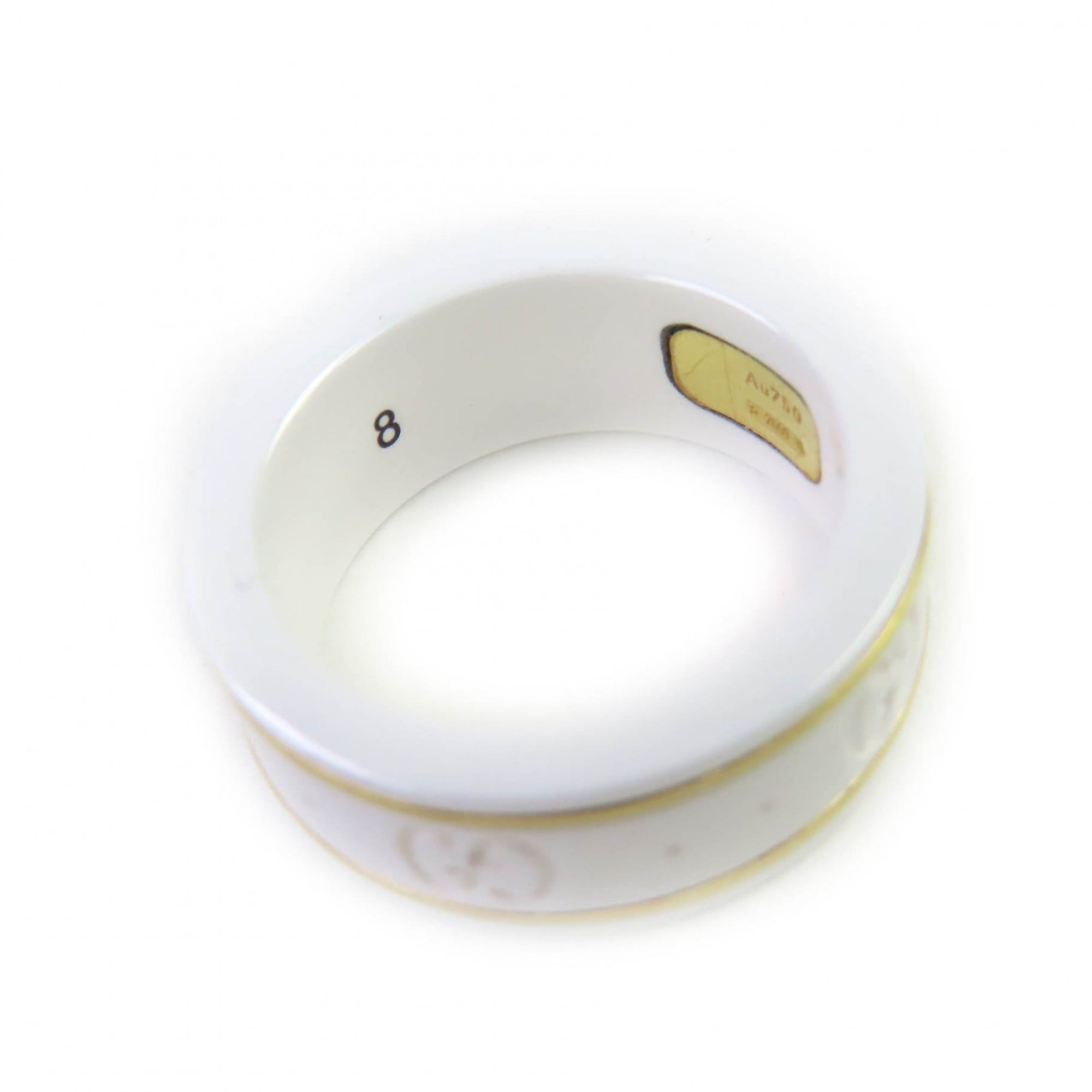 Icon Ring Ceramic and 18K White Gold