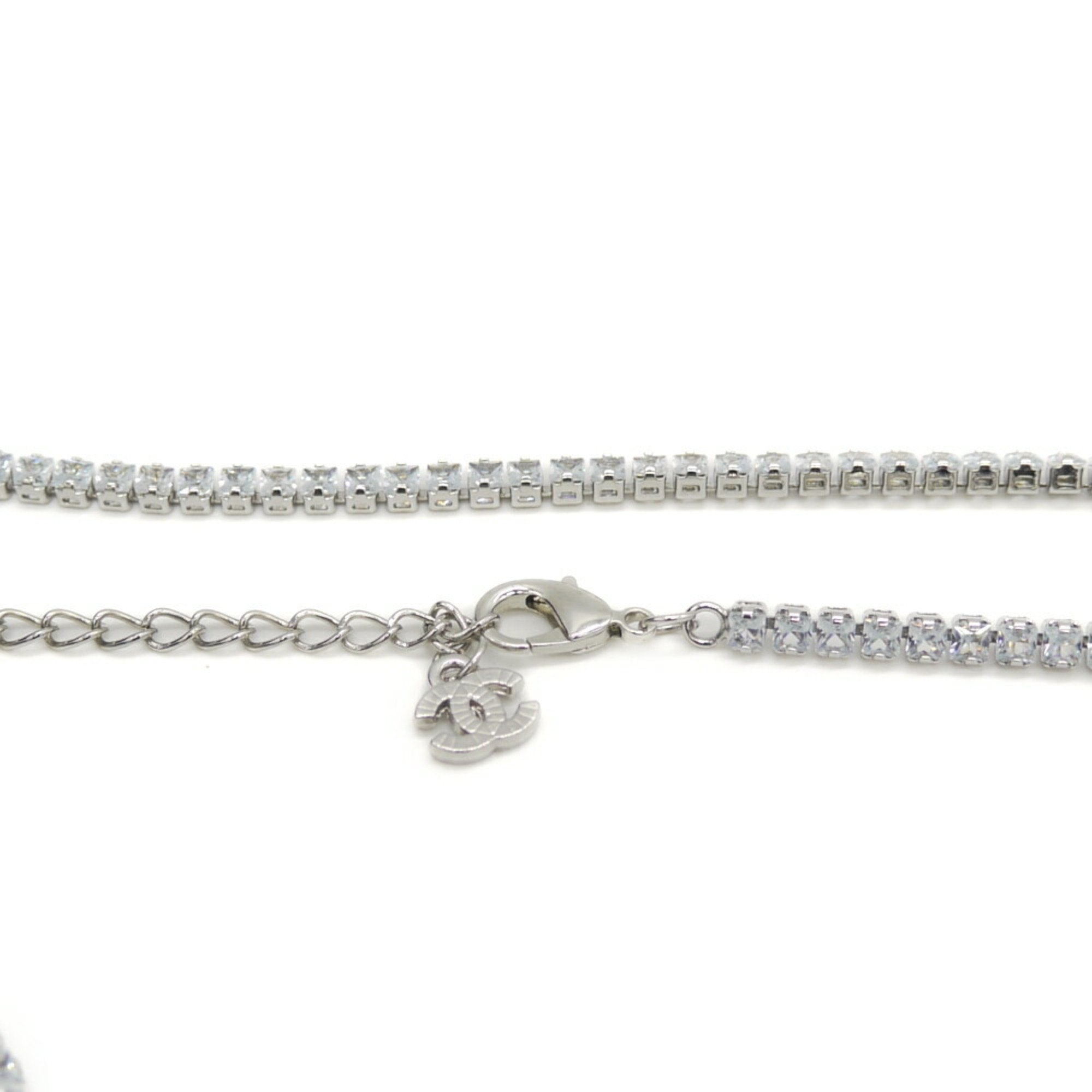 CC Logo Pendant Necklace Metal