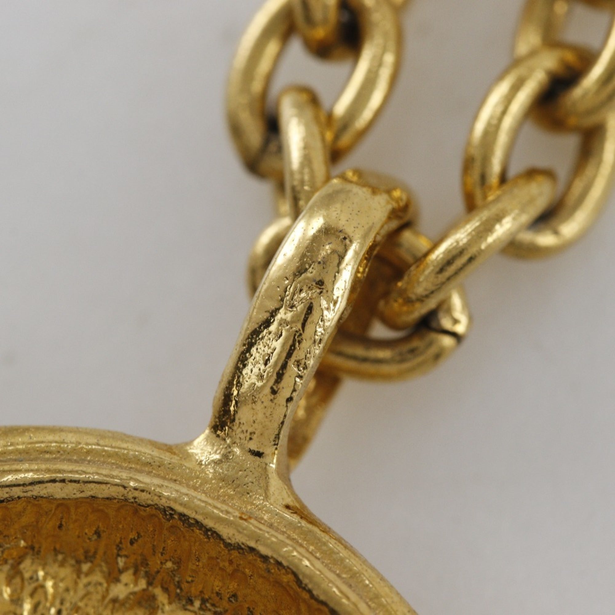 CC Logo Pendant Necklace Metal