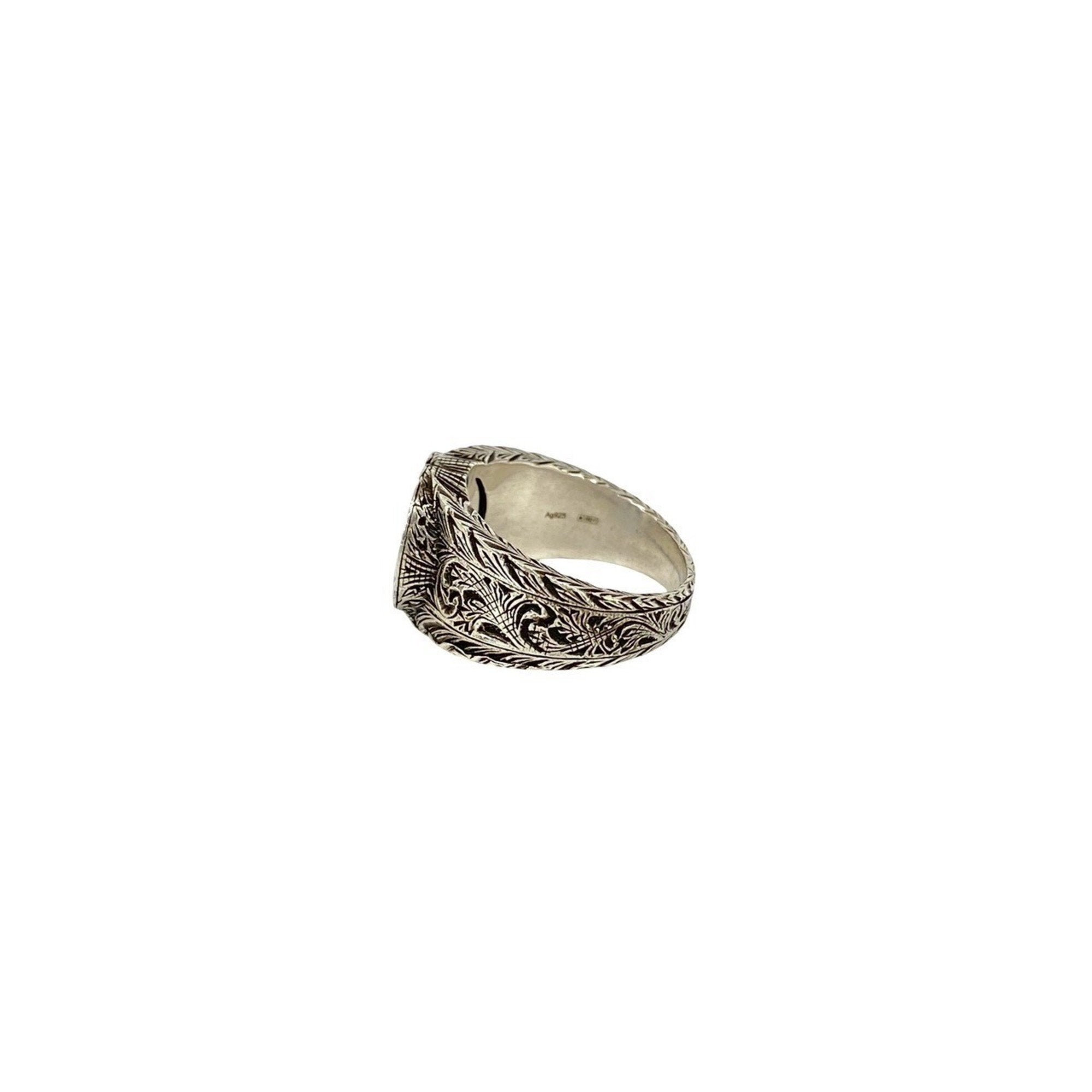 Interlocking G Ring Sterling Silver