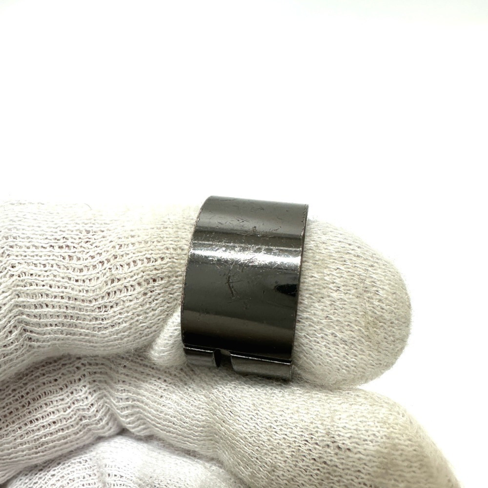 Ring Metal Black Silver