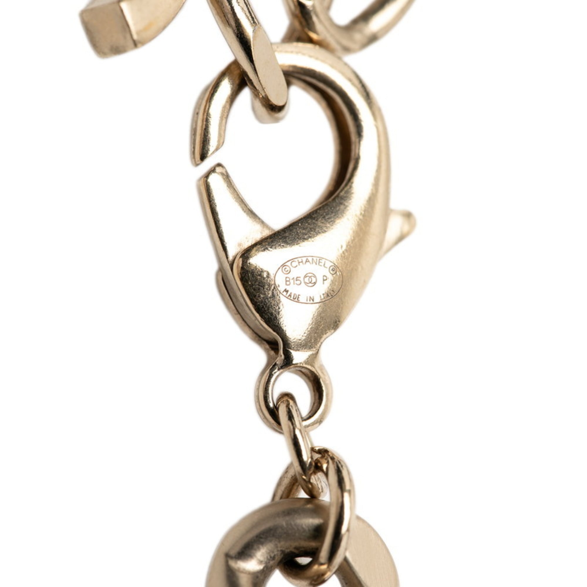 CC Logo Chain Pendant Necklace Metal