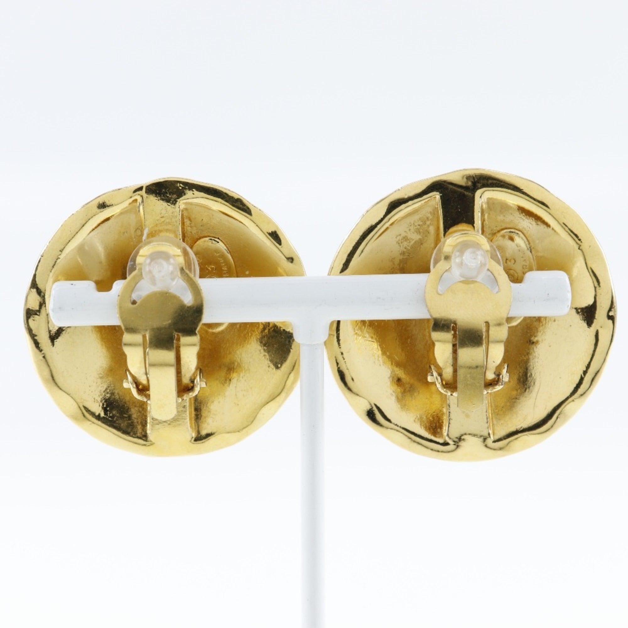 CC Logo Clip-On Earrings Metal