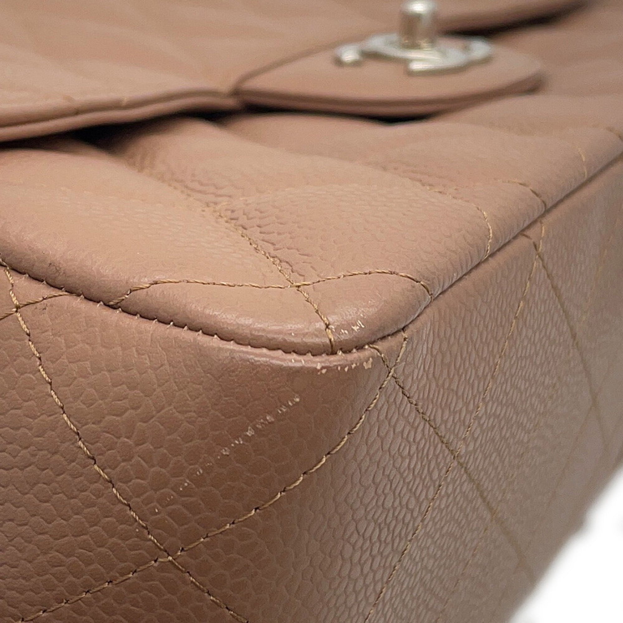Classic Single Flap Bag Quilted Caviar Jumbo