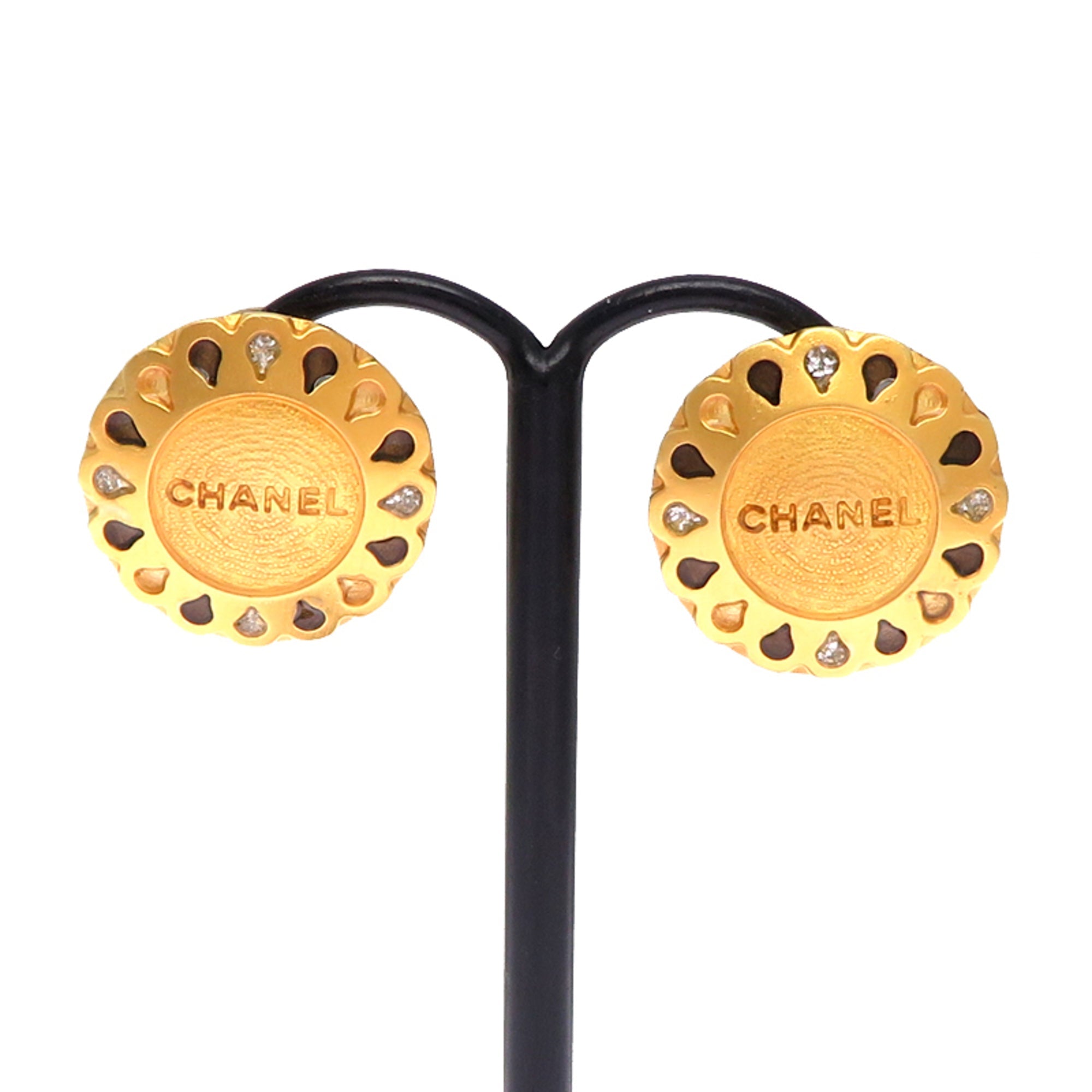 Logo Clip-On Earrings Metal