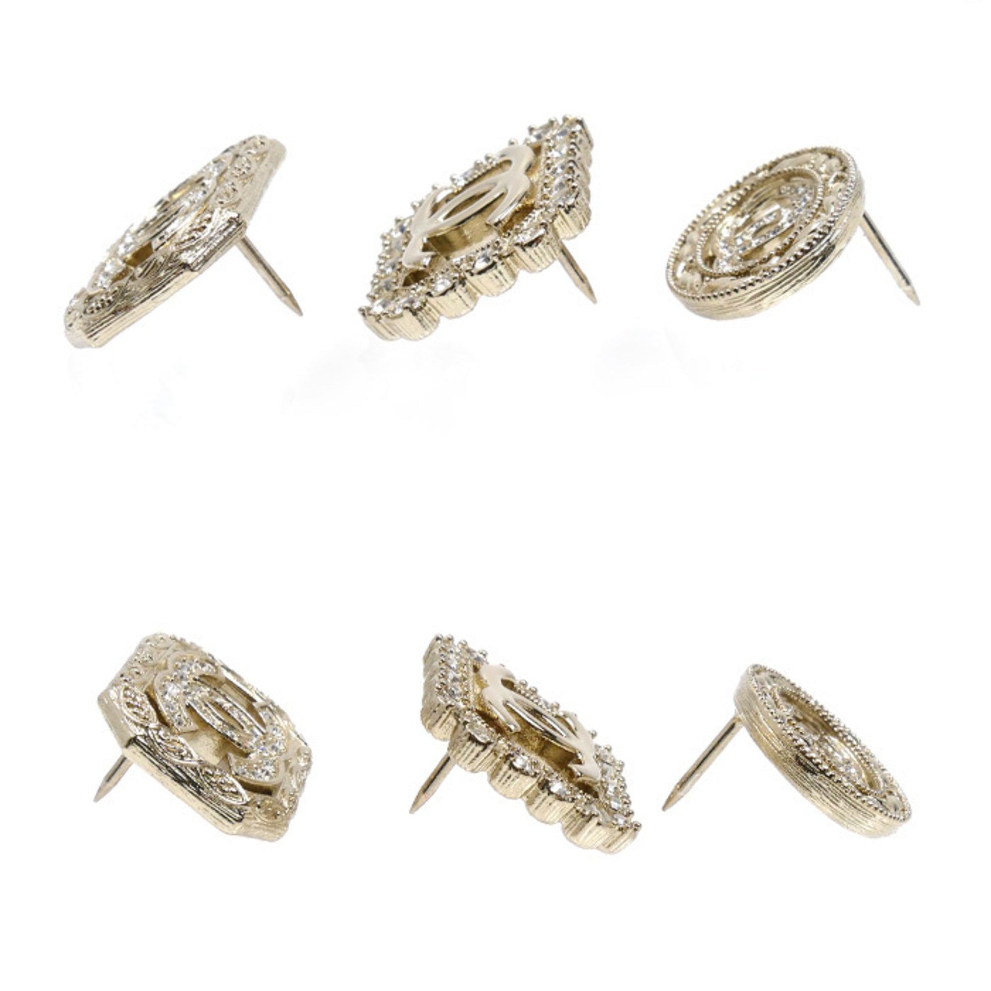 CC Logo Brooch Metal