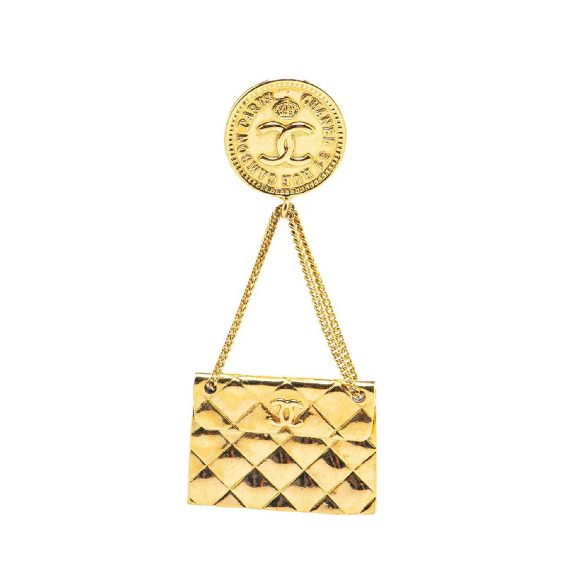 CC Logo Brooch Metal